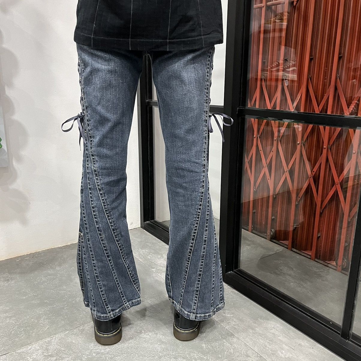 Japanese Brand Browdwin Lace Up Flared Pants Size US 28 / EU 44 - 15 Thumbnail