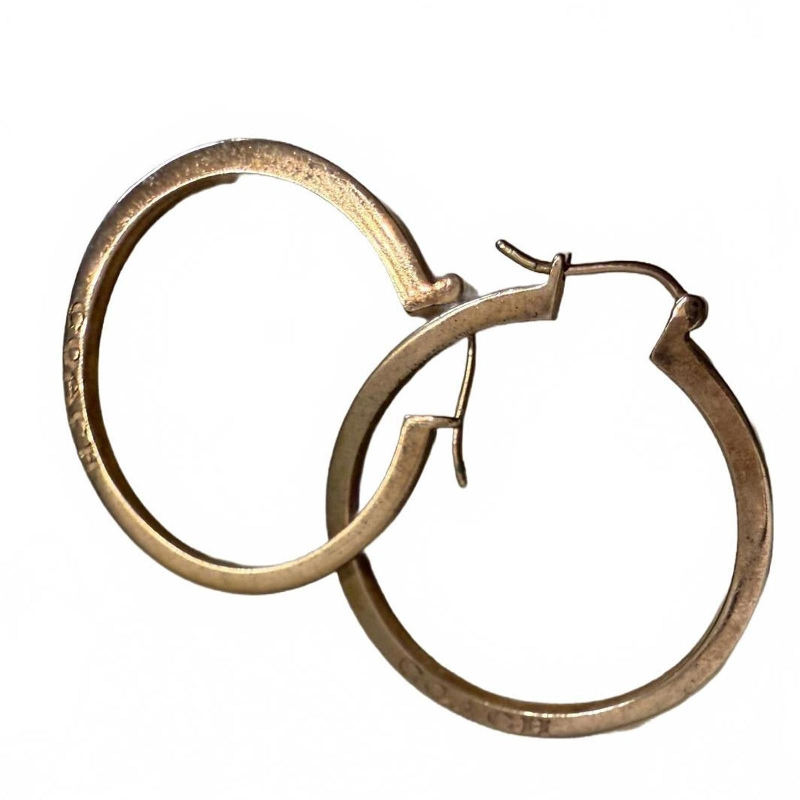 Coach Auth Coach Gold Hoop Earrings- GUC Size ONE SIZE - 4 Thumbnail