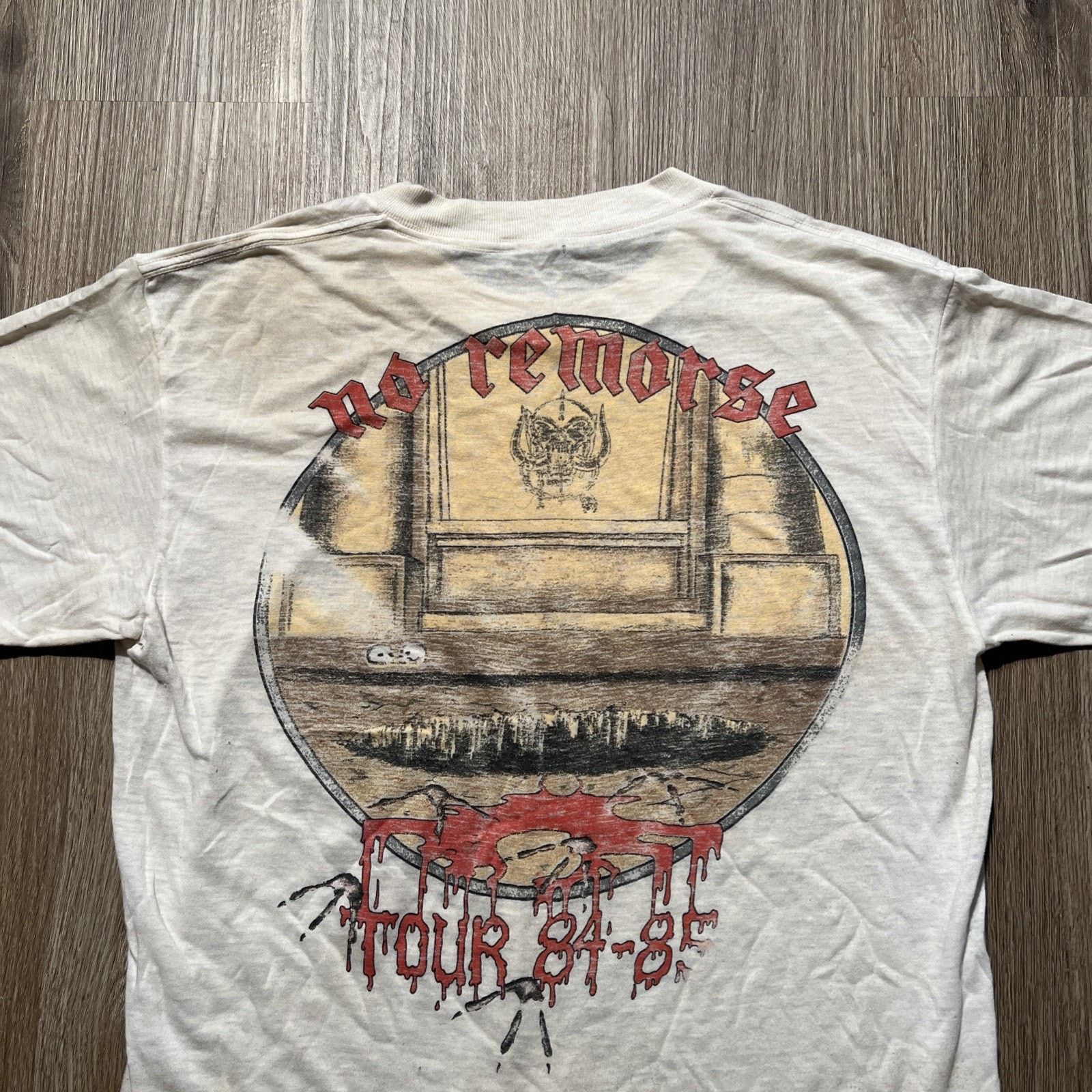 The Unbranded Brand Vintage Motorhead No Remorse Tour 84-85 T Shirt Band Lemmy Size US M / EU 48-50 / 2 - 13 Thumbnail