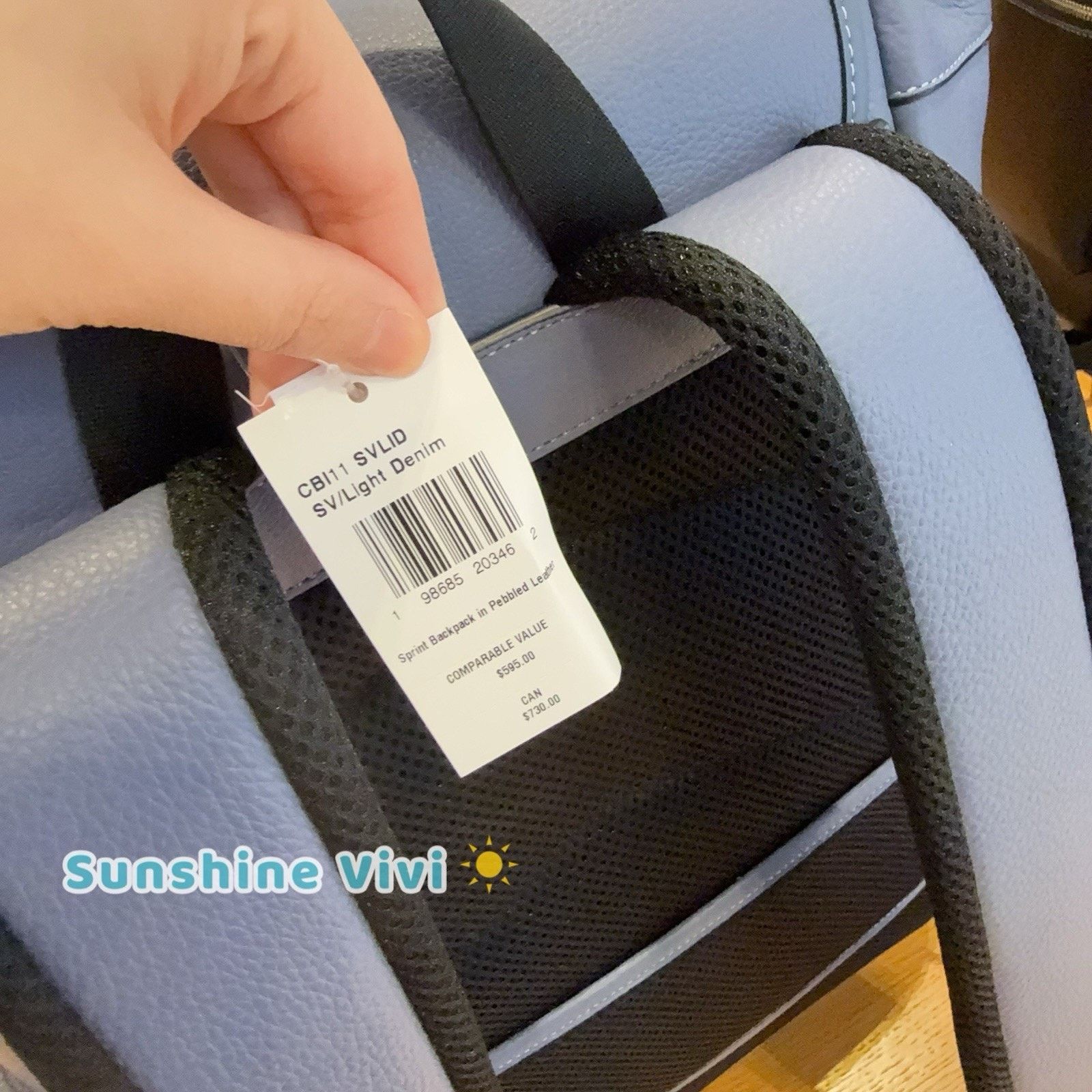 Coach NWT Coach MEN Sprint Backpack Colorblock CBI11 Light Denim Size ONE SIZE - 3 Thumbnail