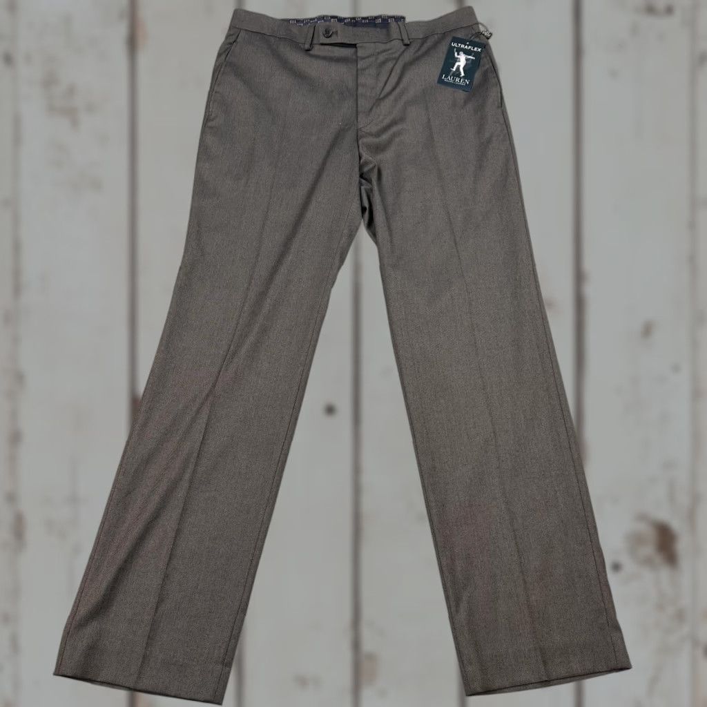 Ralph Lauren Lauren Ralph Lauren Dress Pants Mens 33x32 Taupe Classic Fit Ultraflex Stretch Dress Pants Pants Mens 33 Taupe Classic Fit Ultraflex Stretch Size US 33 - 1 Thumbnail