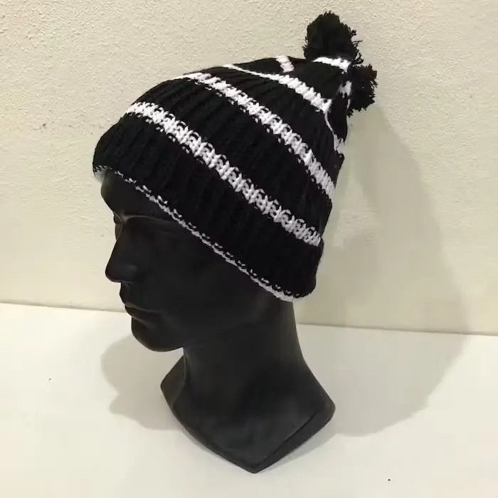 Japanese Brand × Vintage Japanese Brand Stripe Design Beanie Hat Size ONE SIZE - 2 Thumbnail