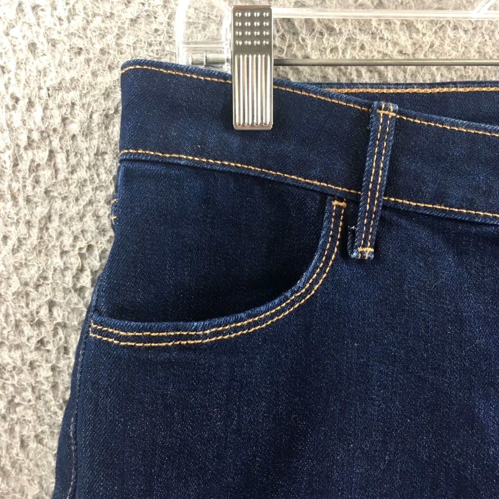 Old Navy Old Navy Skinny Jeans Womens 12 Blue High Rise Dark Wash Zip New Jeans Size 34" / US 12 / IT 48 - 3 Thumbnail