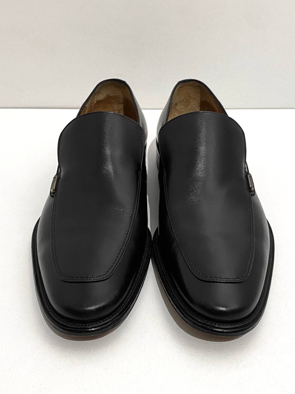 Salvatore Ferragamo Salvatore Ferragamo Logo Black Leather Classic Penny Loafers Size US 10.5 / EU 43-44 - 7 Thumbnail