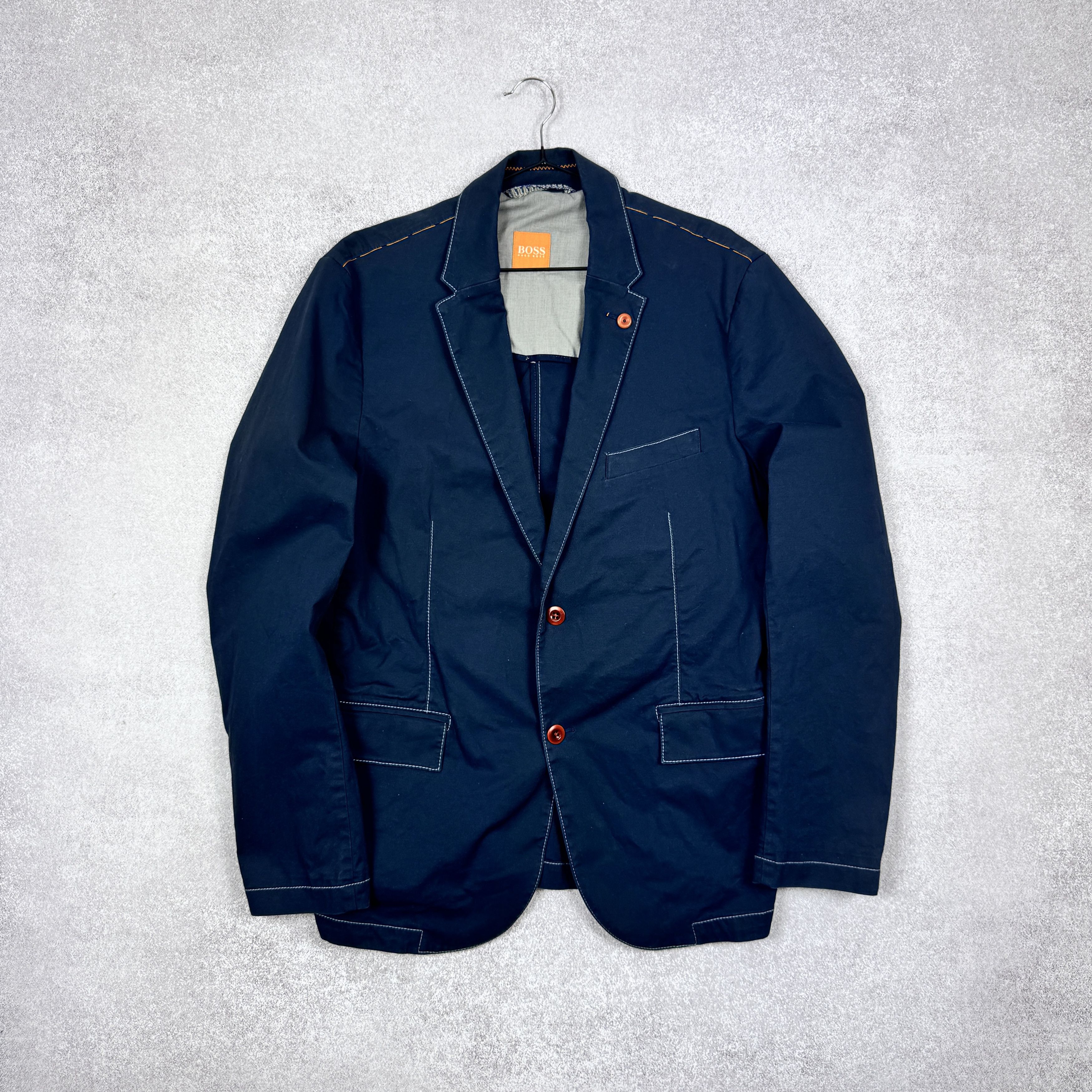Hugo Boss Men`s HUGO BOSS BENESTRECH-W BLUE SLIM FIT BLAZER SIZE 52/42 Size 42R - 1 Thumbnail