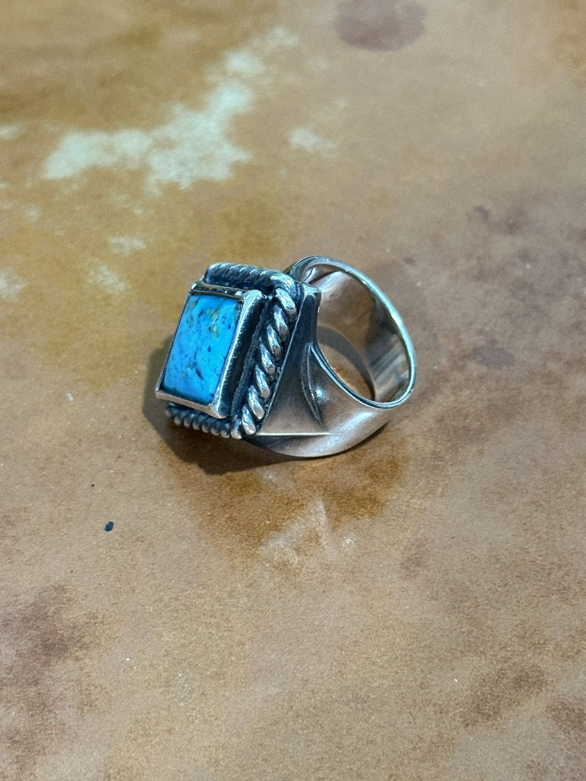 Larry Smith Larry Smith Lozenge Turquoise Ring Size ONE SIZE - 4 Thumbnail