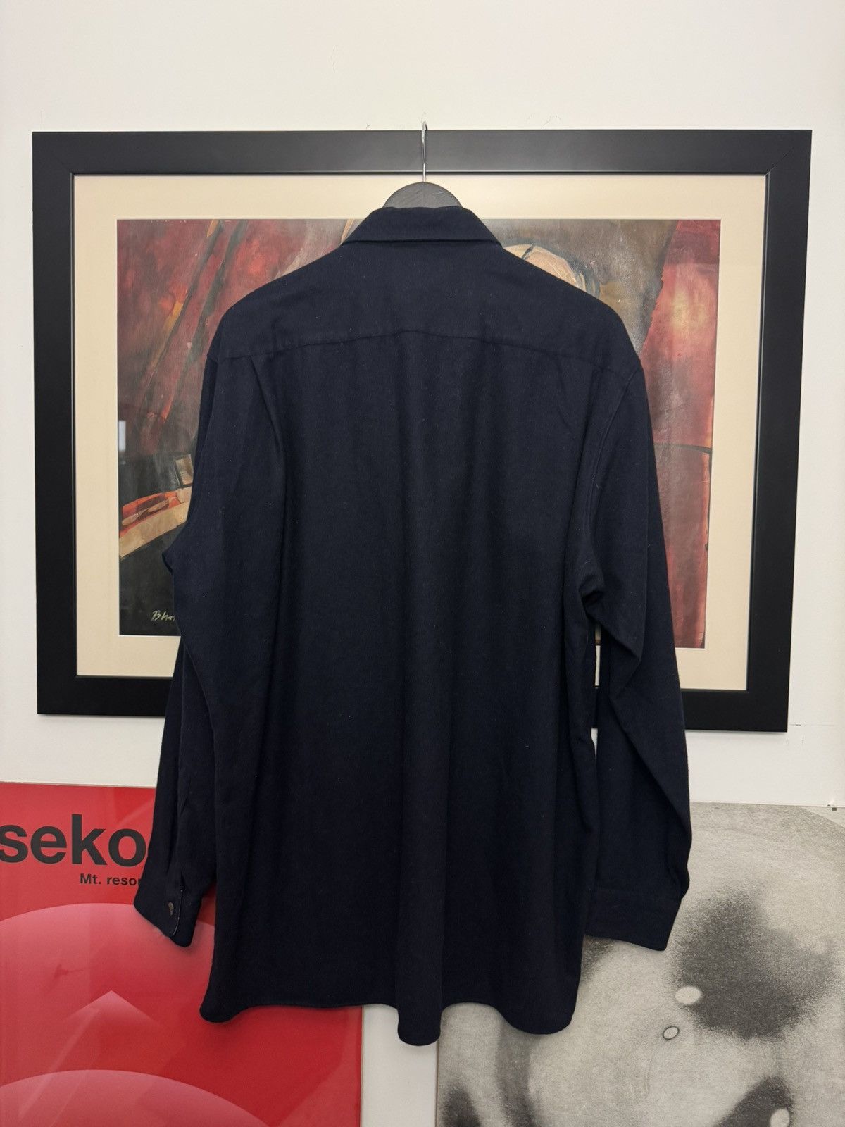 Valentino Vintage VALENTINO Wool Overshirt Luxury Button Up High End Size US L / EU 52-54 / 3 - 3 Thumbnail