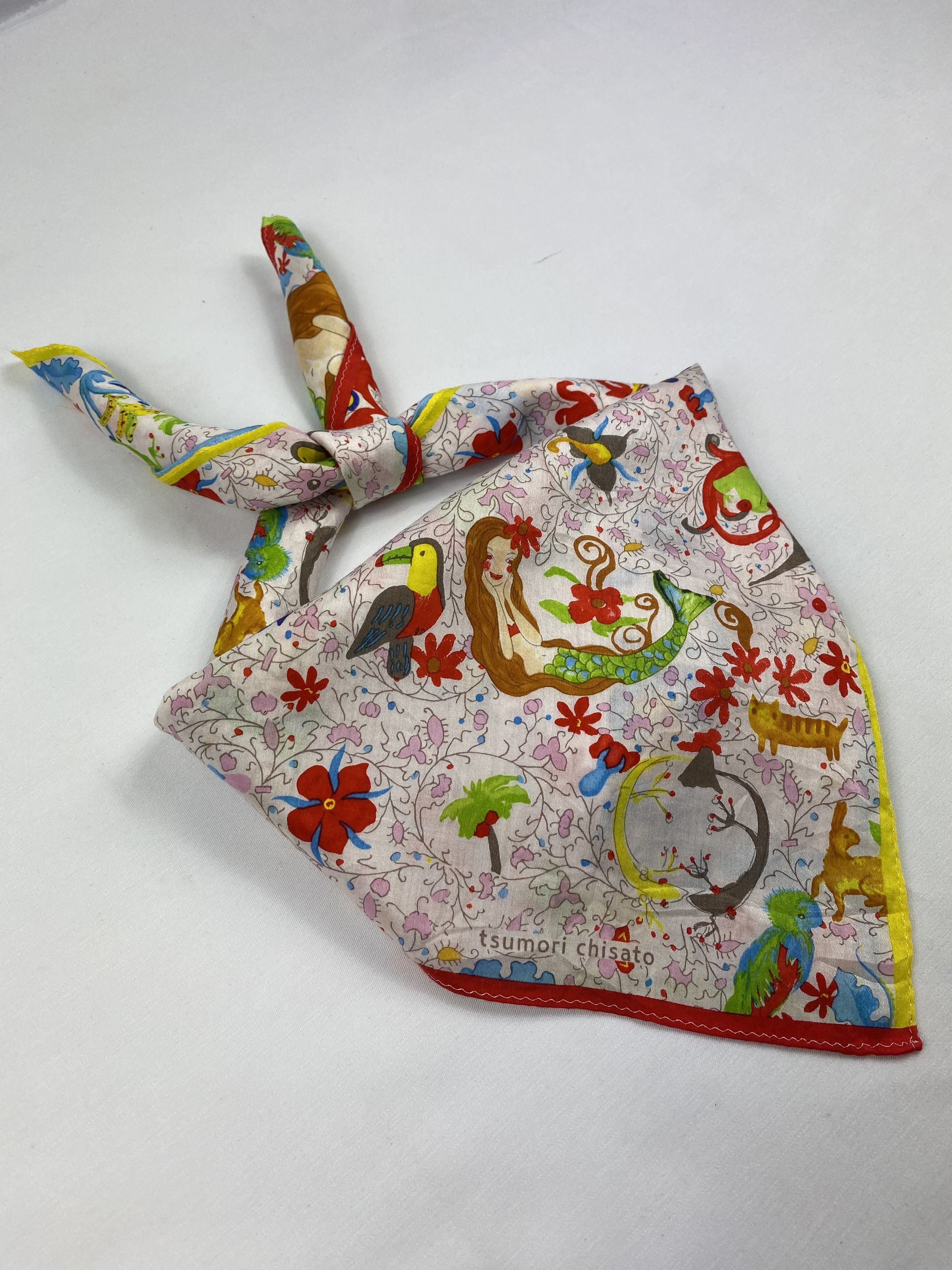 Issey Miyake Tsumori Chisato Handkerchief / Bandana / Neckerchief A809 Size ONE SIZE - 2 Thumbnail