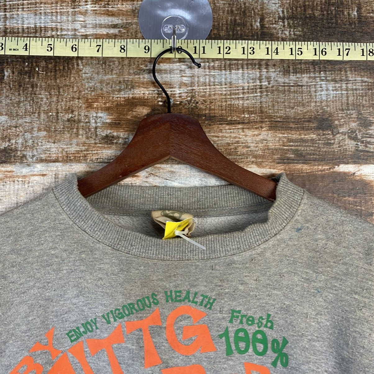 Japanese Brand DL Uittg Baby Gray Vintage thrashe Sweatshirt #C1200 Size US L / EU 52-54 / 3 - 4 Thumbnail