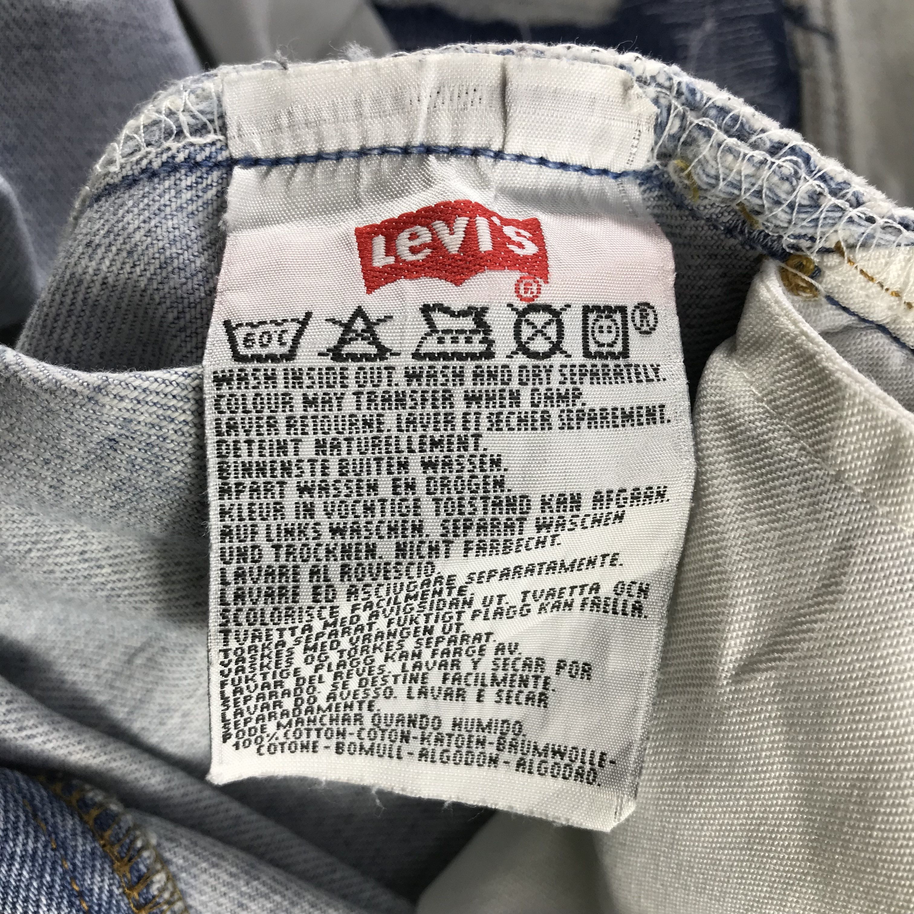 Levi's Vintage 90s Levis 501 Jeans Dirty Wash Denim KJ3354 Size US 32 / EU 48 - 10 Thumbnail