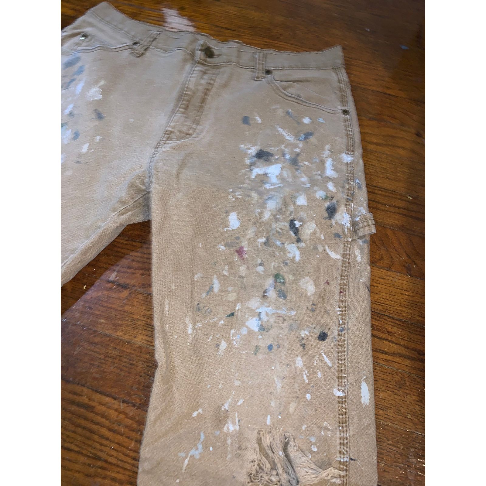 Dickies Dickies Carpenter Pants Hammer Loop Distressed Paint 34X32 Size US 34 / EU 50 - 2 Thumbnail