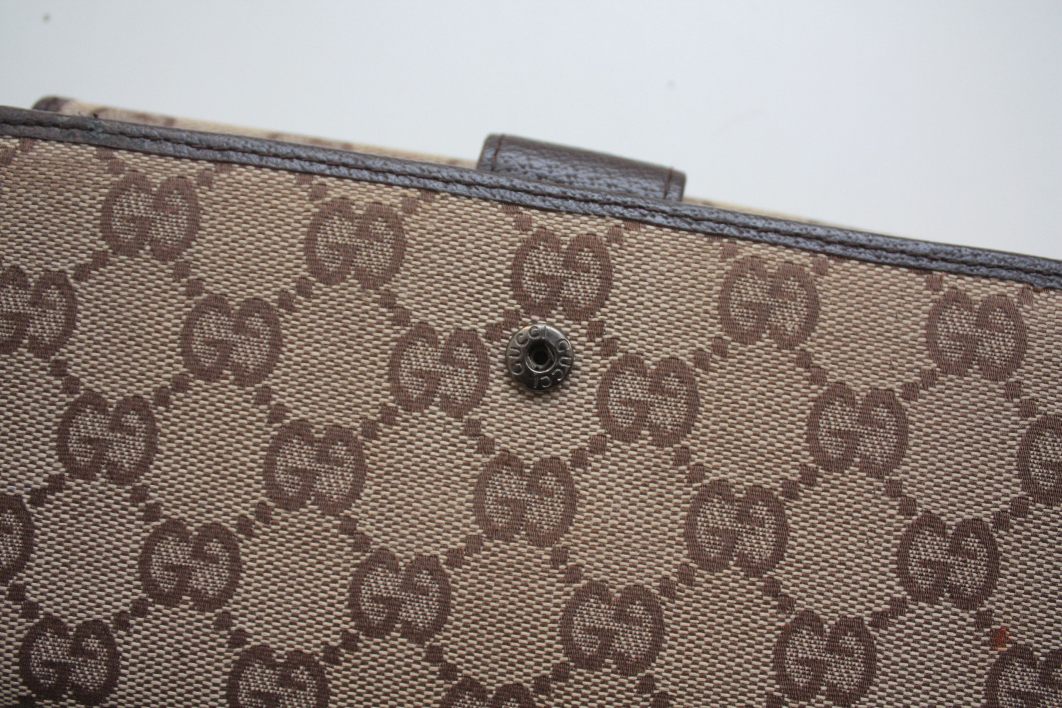 Gucci Gucci Canvas Continental Monogram Clutch Wallet 112715 3661 Size ONE SIZE - 4 Thumbnail