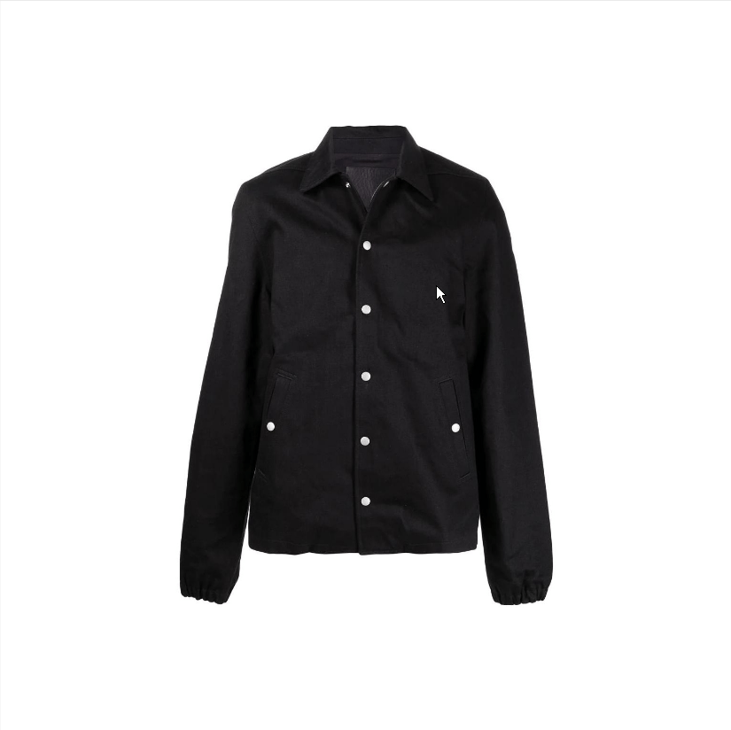 Rick Owens Rick Owens DRKSHDW Black Snap Button Jacket Men's M Size US M / EU 48-50 / 2 - 1 Thumbnail