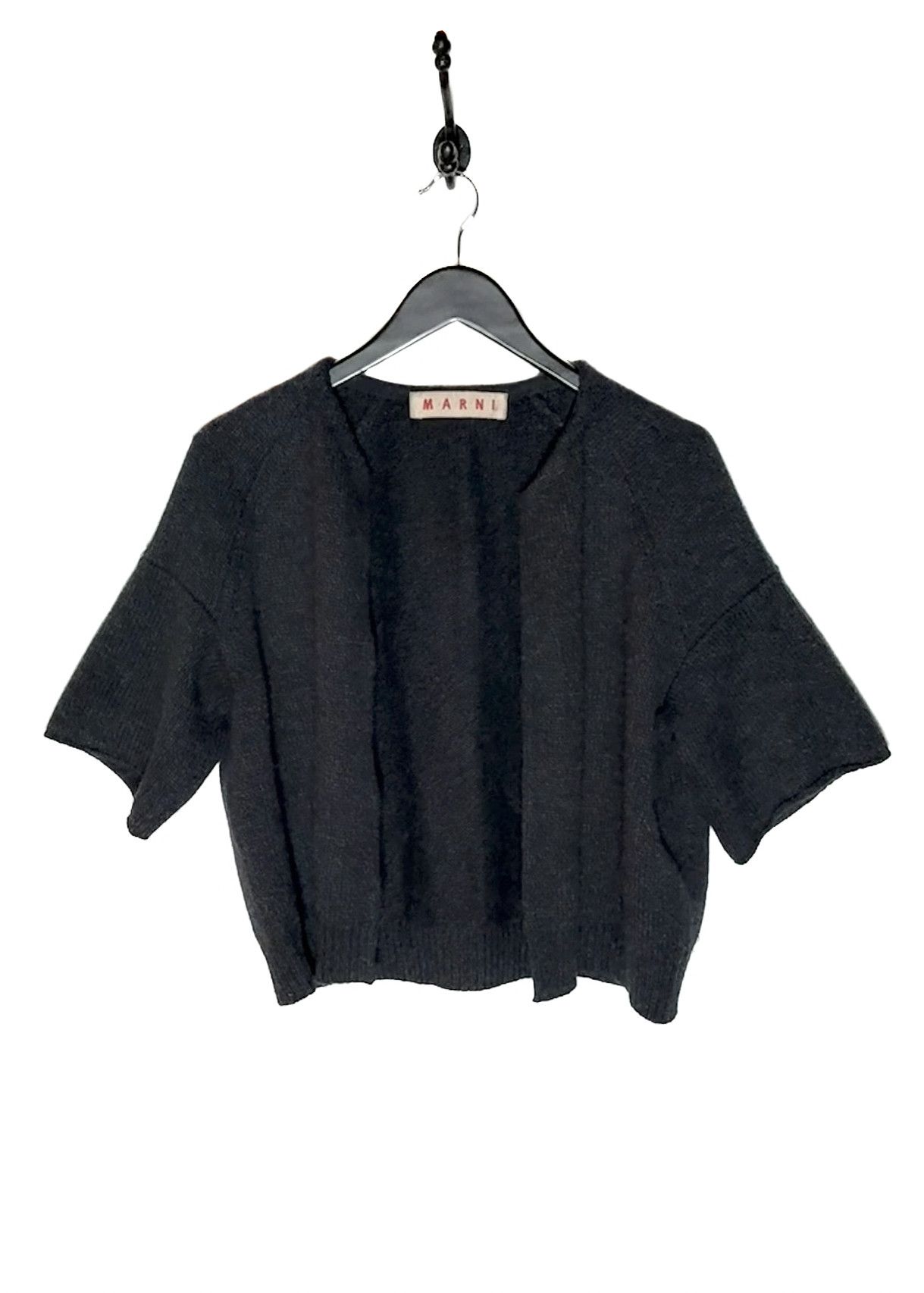 Marni Marni Charcoal Navy Melange Open Bolero Knit Sweater Size M / US 6-8 / IT 42-44 - 1 Thumbnail