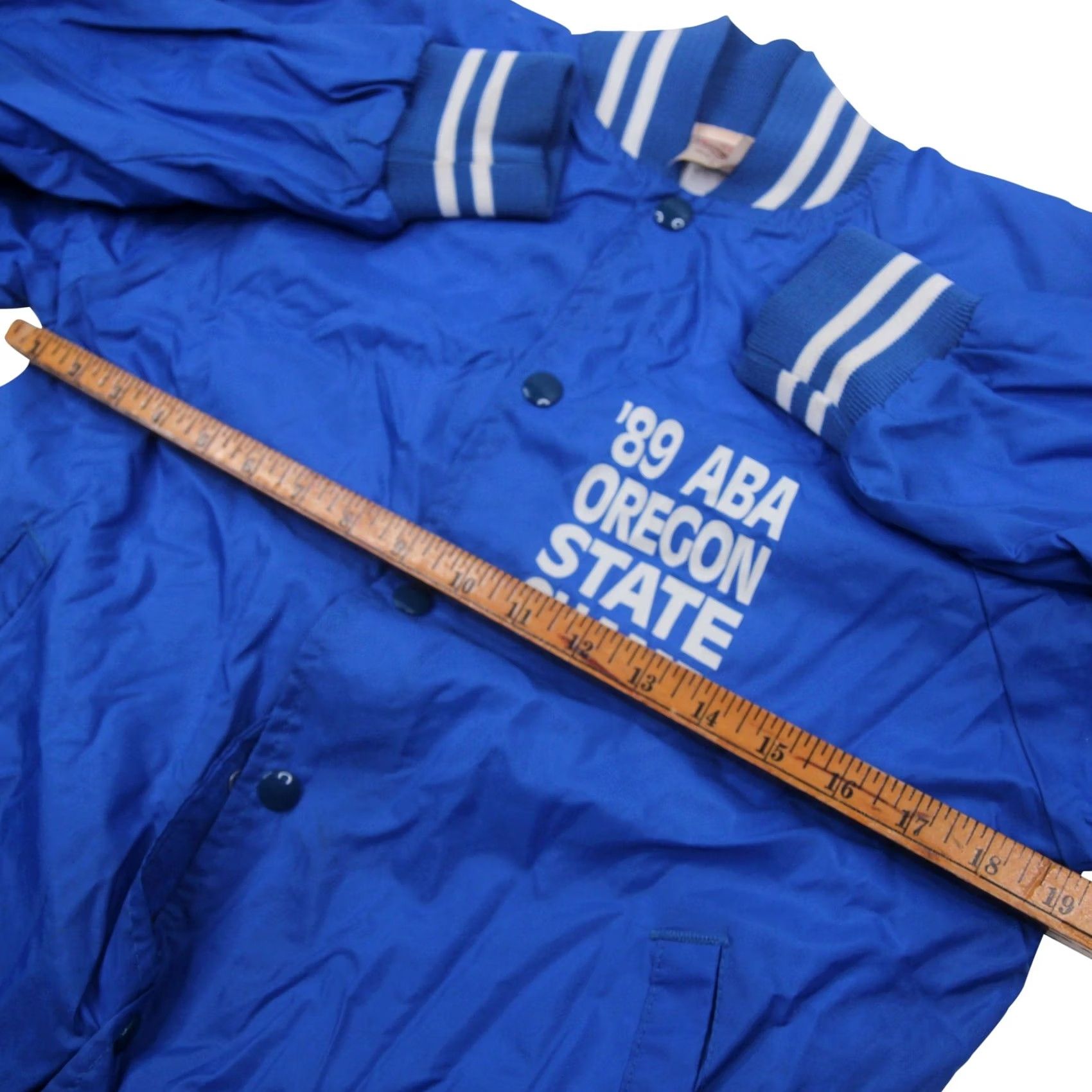 Vintage VINTAGE 1989 ABA STATE CHAMPION Satin BMX Jacket Blue Mens Small Satin BMX Jacket Men Small Blue 1989 9/10 Junior? Size US S / EU 44-46 / 1 - 6 Thumbnail