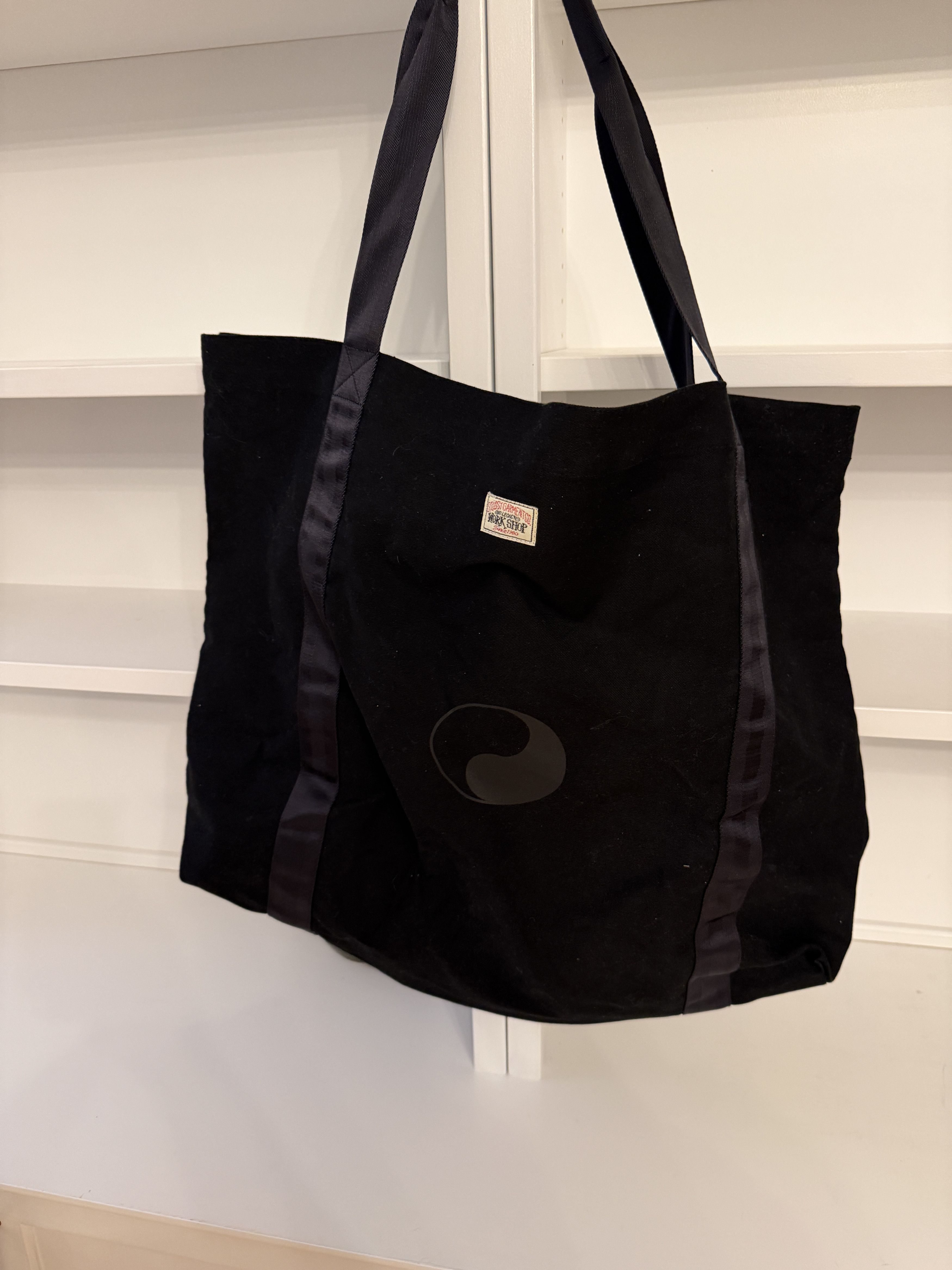 Our Legacy × Stussy Heavy Twill Black Tote Size ONE SIZE - 2 Thumbnail