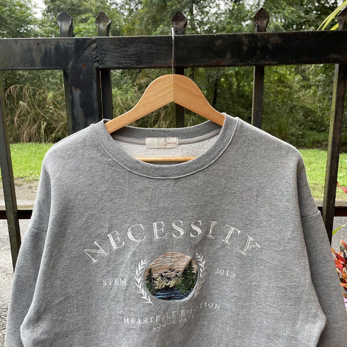 Japanese Brand × Vintage 🔥🇯🇵2015 Logo Day Necessity Big Logo Sweatshirts Size US M / EU 48-50 / 2 - 4 Thumbnail