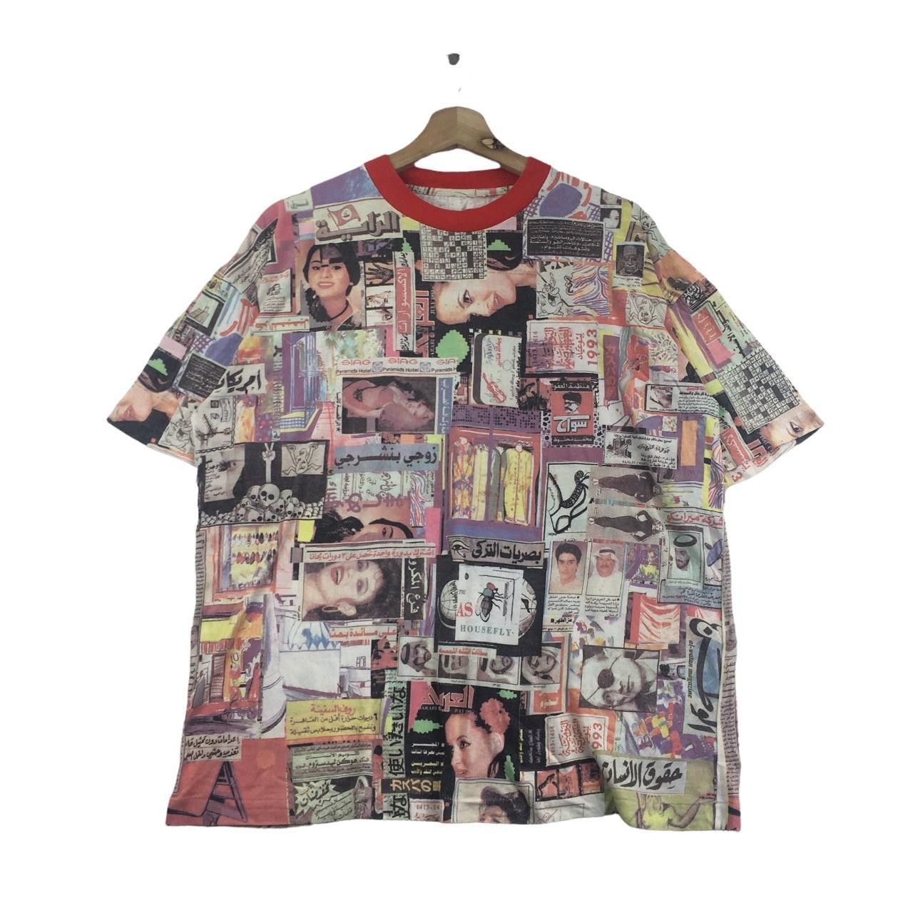 Vintage Vtg ANARCHY PUNK REBEL All Over Print Size US L / EU 52-54 / 3 - 1 Thumbnail