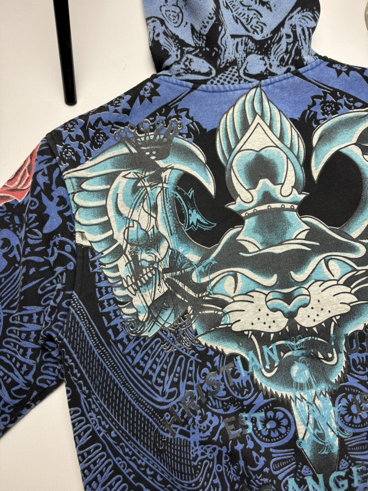 Christian Audigier × Ed Hardy × Vintage Christian Audigier Ed hardy y2k vintage hoodie Big logo Size US M / EU 48-50 / 2 - 19 Thumbnail