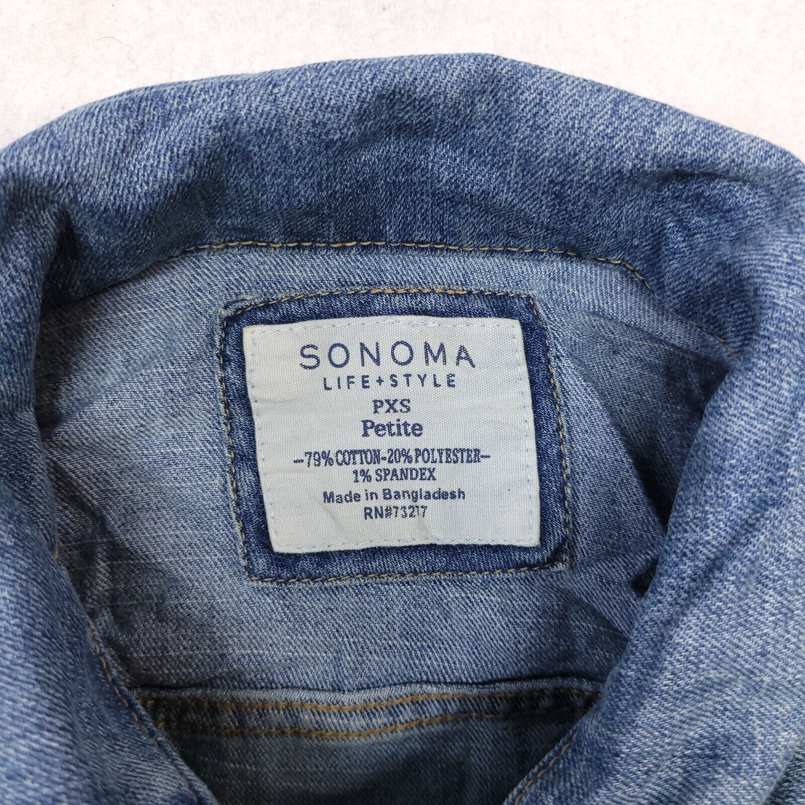 Sonoma Sonoma Button Up Denim Jean Jacket Womens Size PXS Blue Size XS / US 0-2 / IT 36-38 - 3 Thumbnail