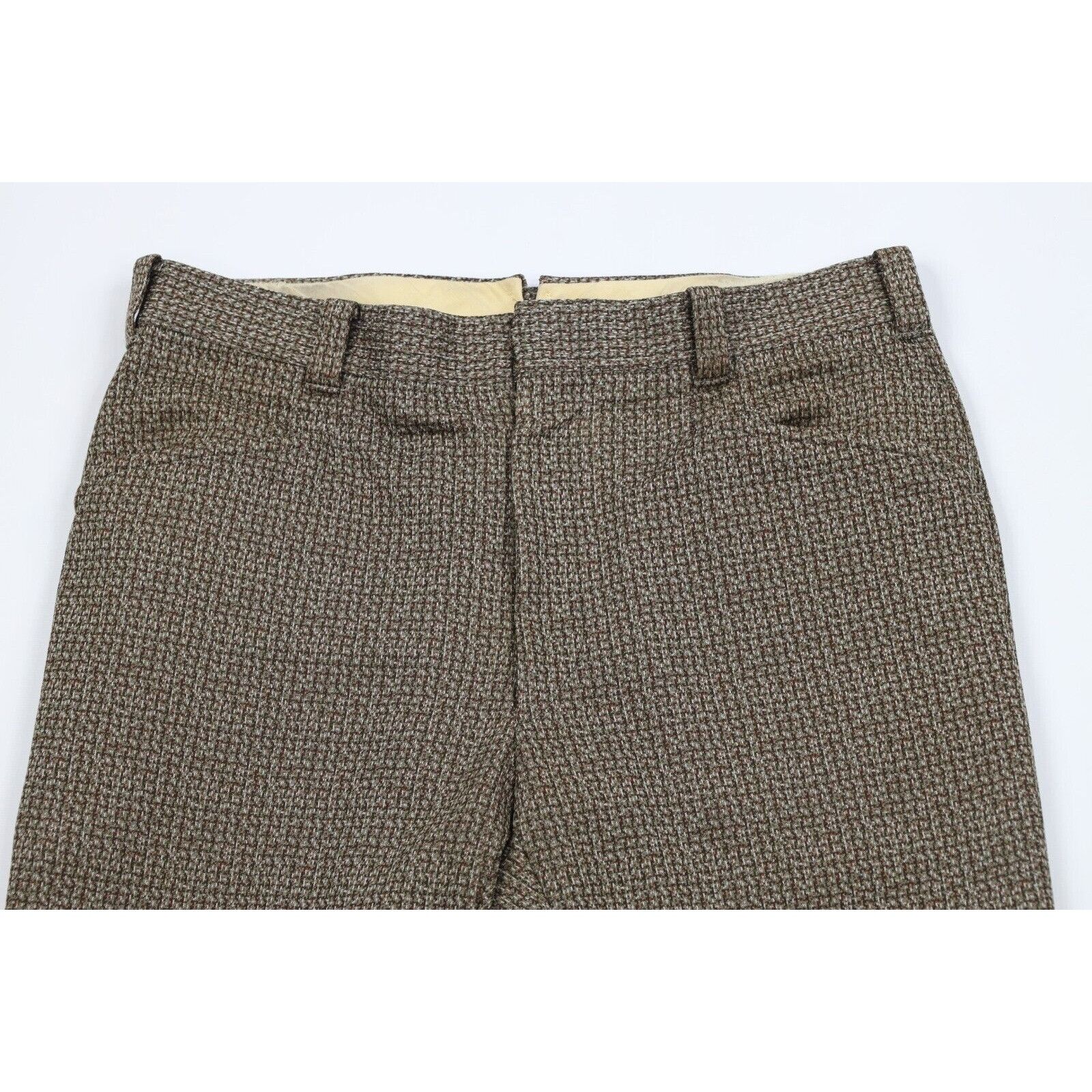 Vintage Vintage 70s Streetwear Distressed 2 Piece Knit Suit Wedding Size 42R - 10 Thumbnail