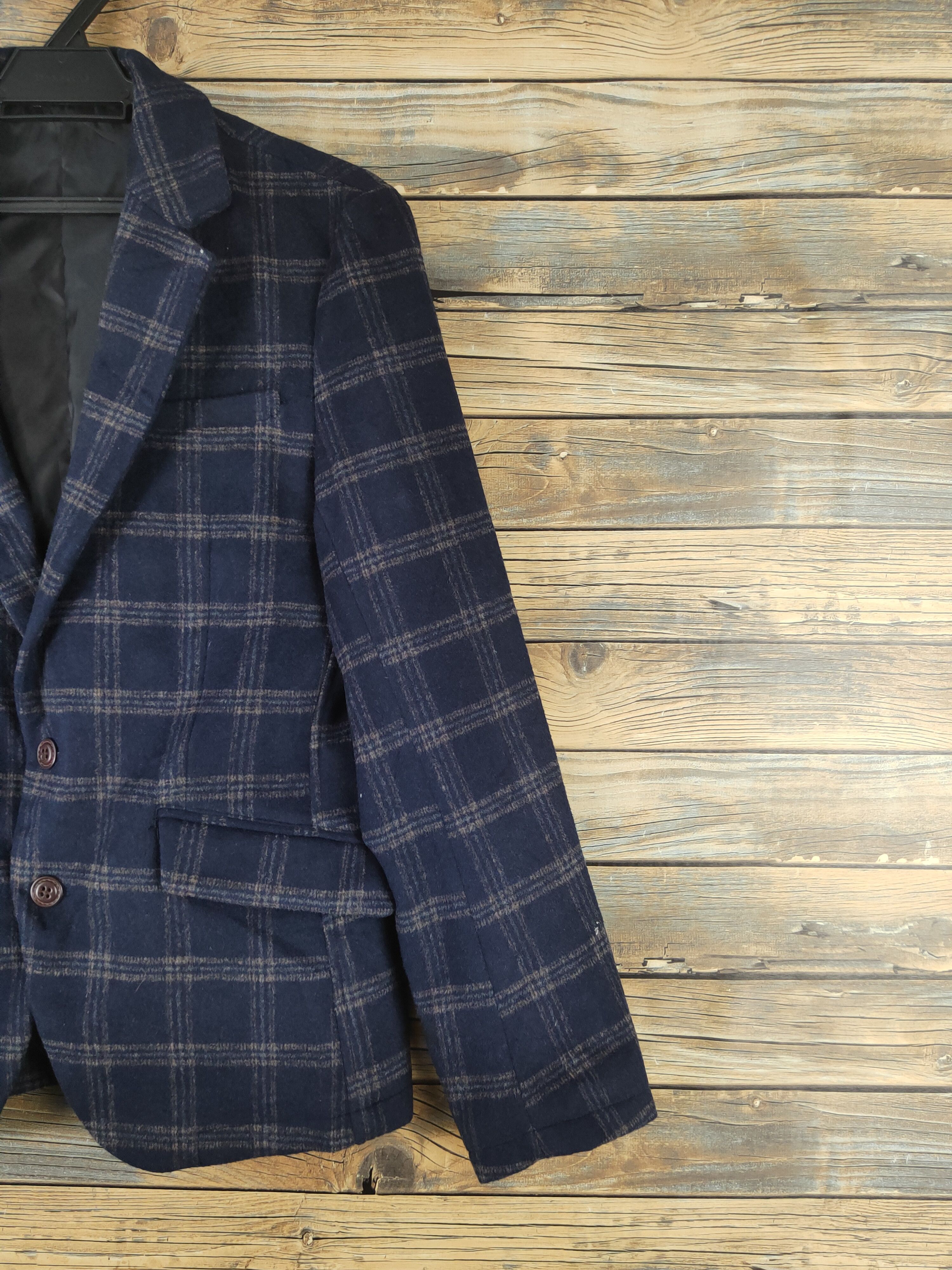 Vintage Rare collection 🔥Here's Street Navy Wool Blazers Size US M / EU 48-50 / 2 - 5 Thumbnail