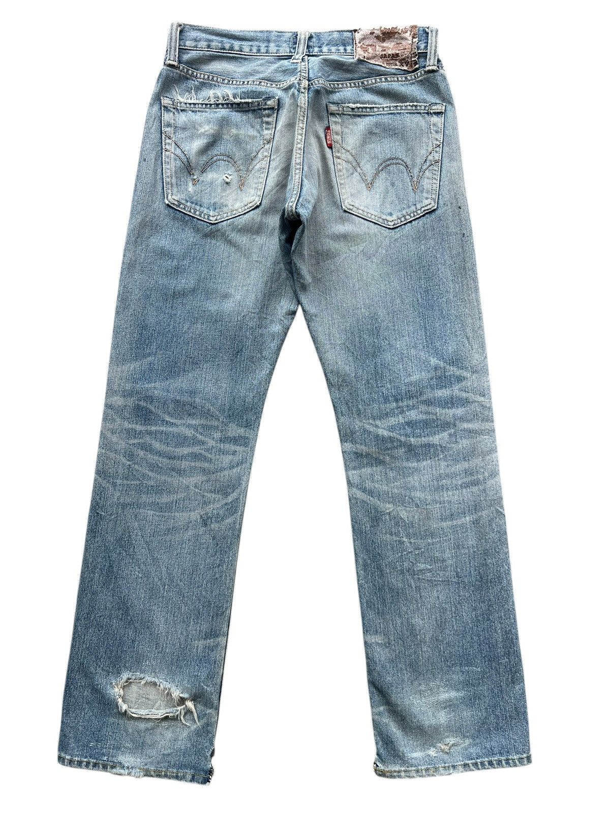 Edwin Vintage Edwin Distressed Denim Jeans 32x31.5 Size US 32 / EU 48 - 2 Thumbnail
