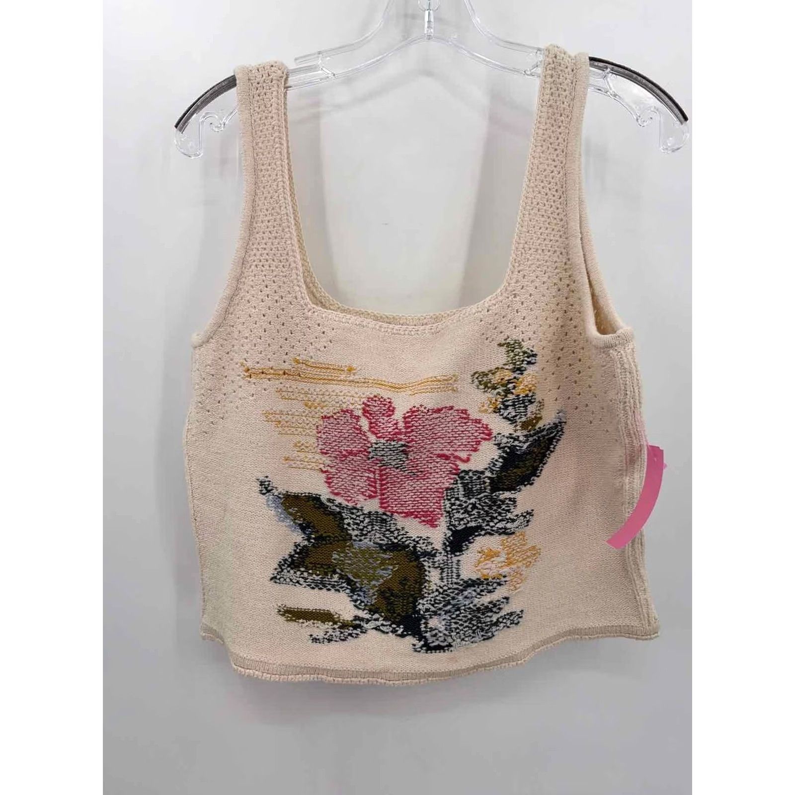 Vintage Pre-Owned Pilcro Tan Size Medium Knit Tank Top Size M / US 6-8 / IT 42-44 - 2 Thumbnail