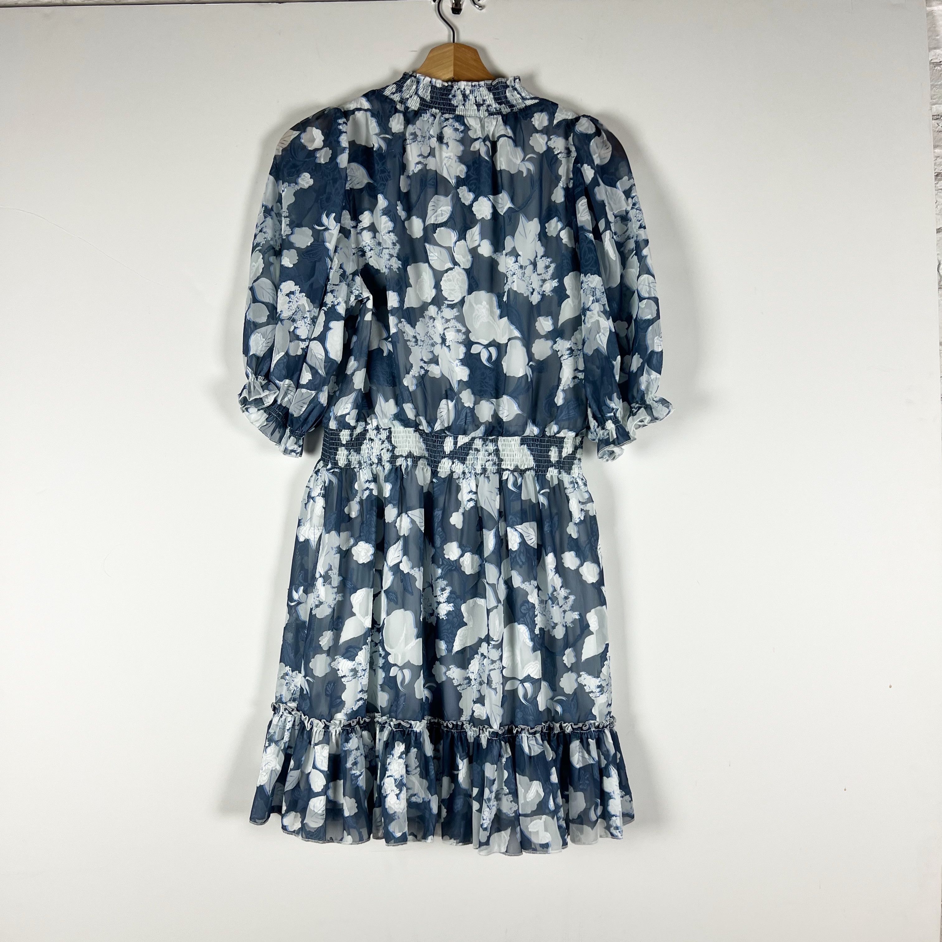 Other NEW Abbey Glass Bennett Blue White Floral Size S / US 4 / IT 40 - 4 Thumbnail