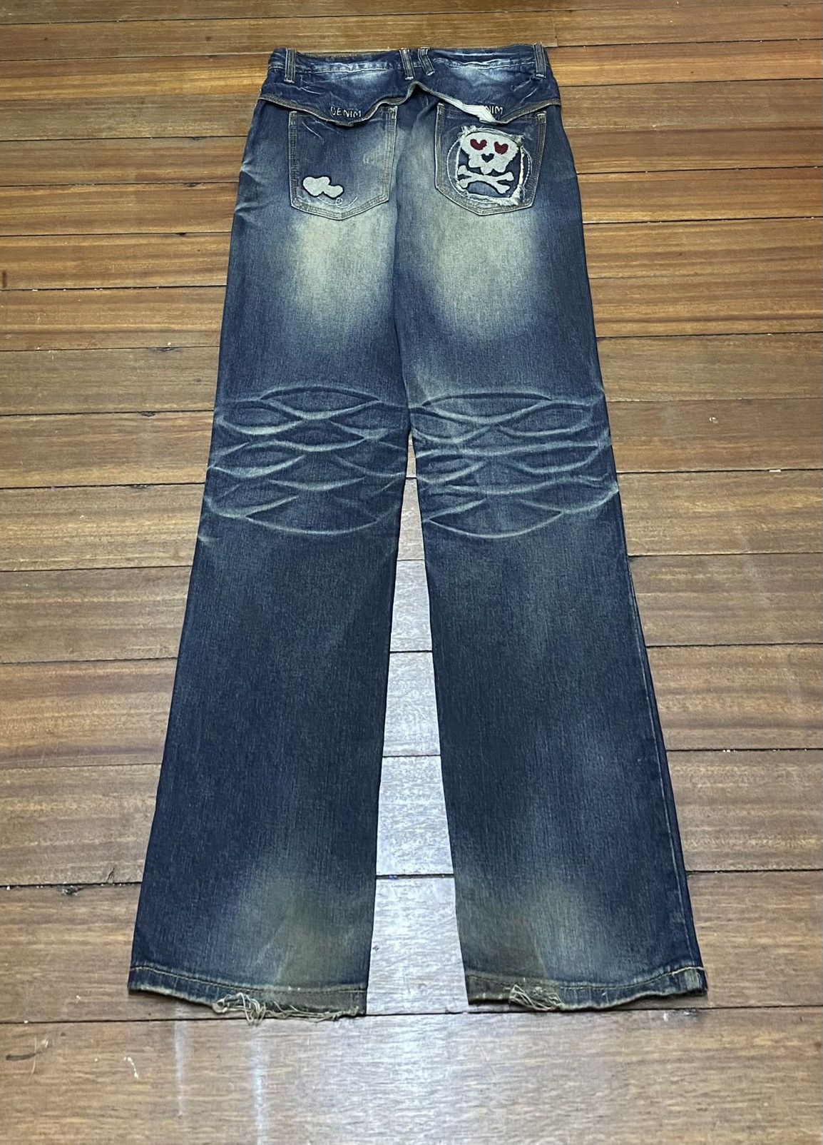 Japanese Brand Very Rare Design Vintage Japanese Brand Jeans 1990s Size US 35 - 2 Thumbnail