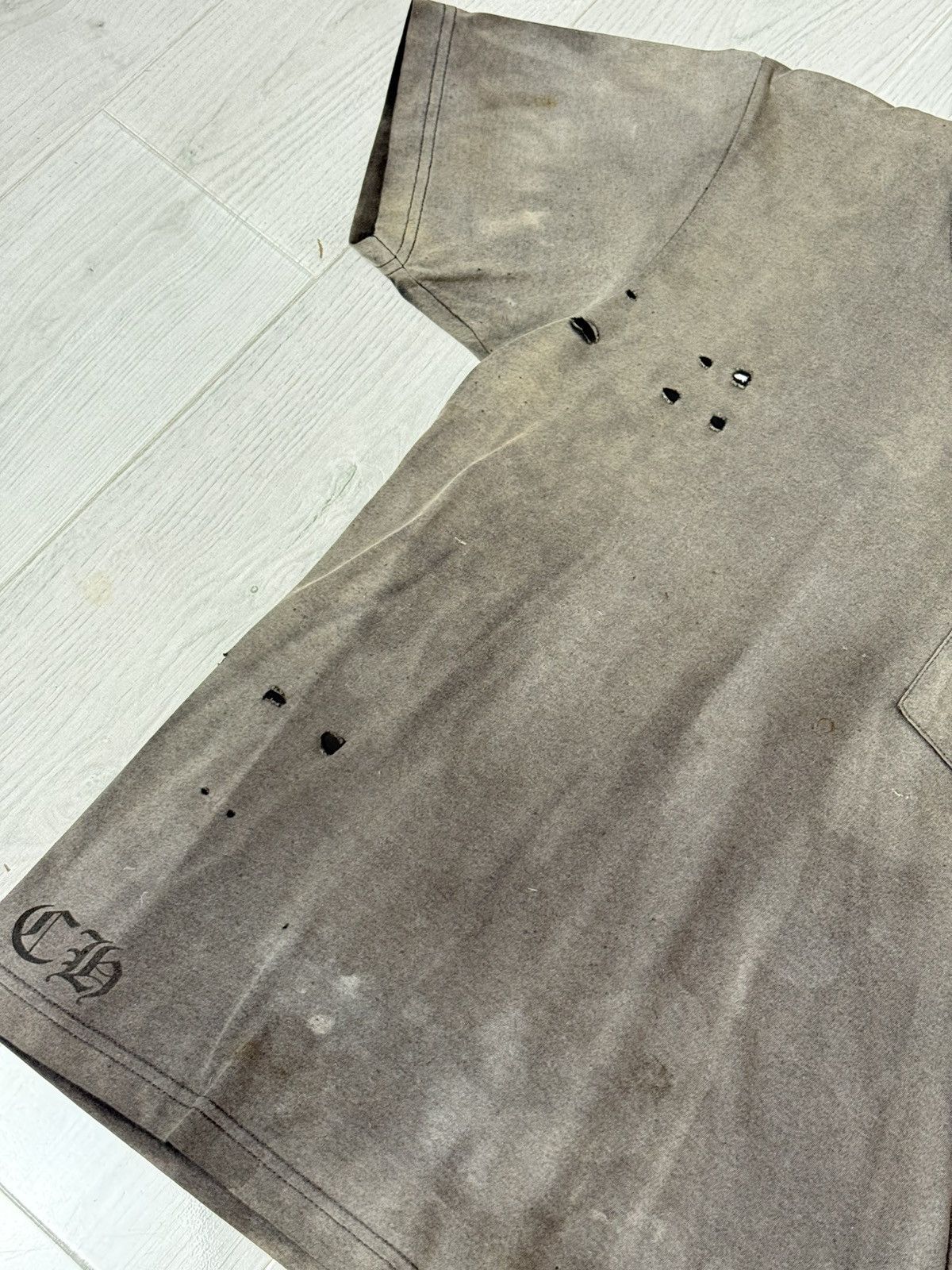 Chrome Hearts Chrome Hearts Sun Faded Los Angeles Horseshoe T-Shirt Size US M / EU 48-50 / 2 - 8 Thumbnail