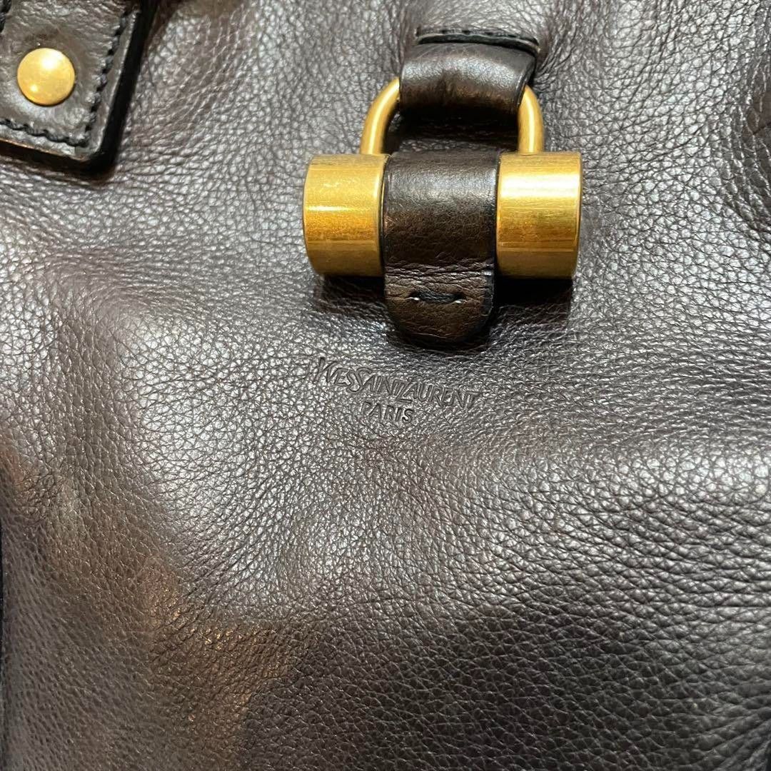 Yves Saint Laurent Yves Saint Laurent - Muse Black Leather Shoulder Bag Handbag Size ONE SIZE - 9 Thumbnail