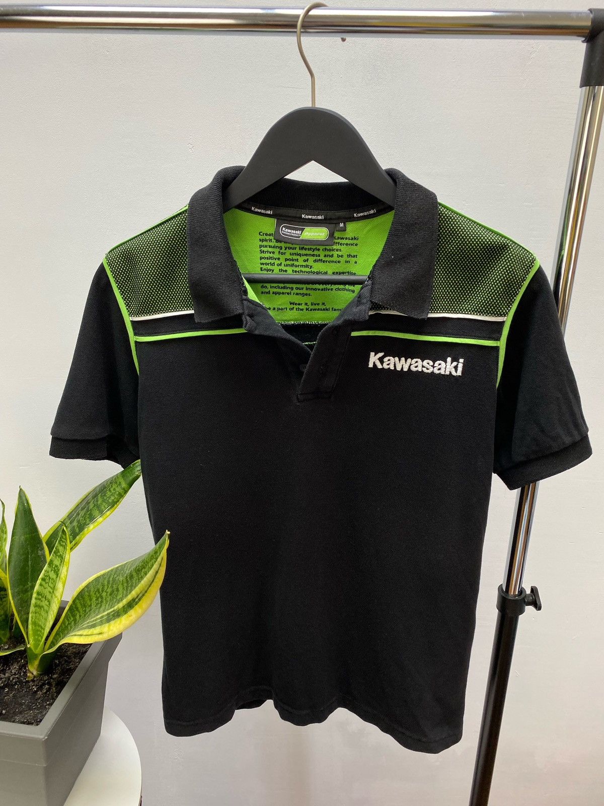 NASCAR Kawasaki Vintage Rare Polo Racing Polo T shirt Size US M / EU 48-50 / 2 - 4 Thumbnail