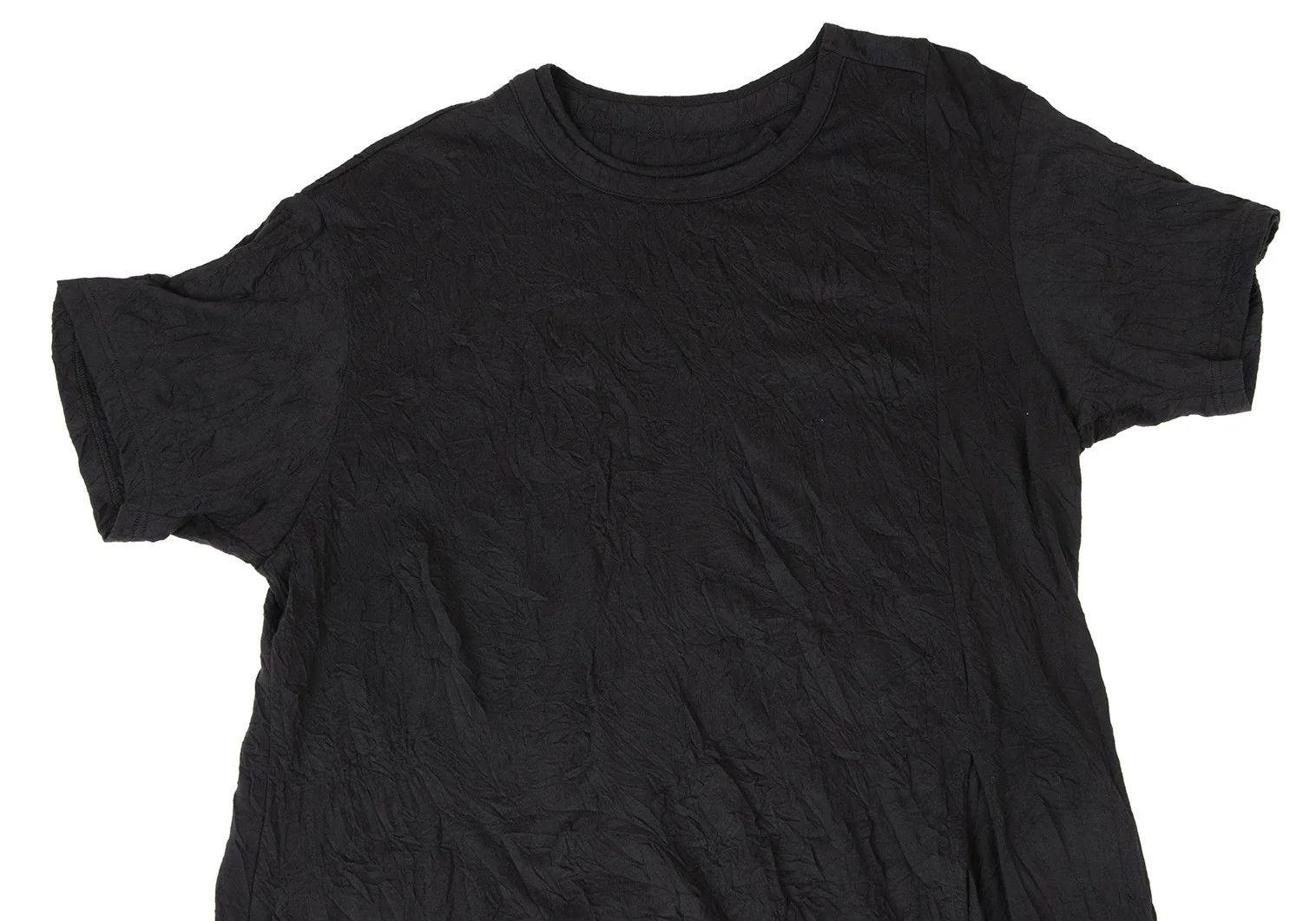 Yohji Yamamoto Washed Slit T-Shirt in Black, Size 3 Size US L / EU 52-54 / 3 - 2 Thumbnail