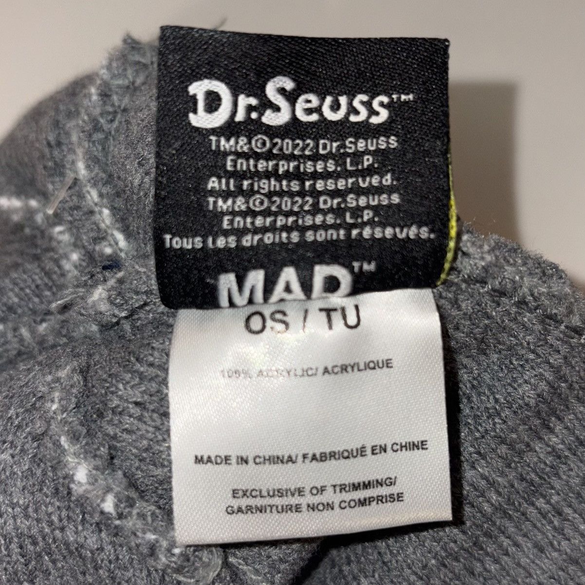 Mad Engine The Grinch Dr. Seuss MAD Engine Winter Toque Pom Beanie Hat Size ONE SIZE - 12 Thumbnail