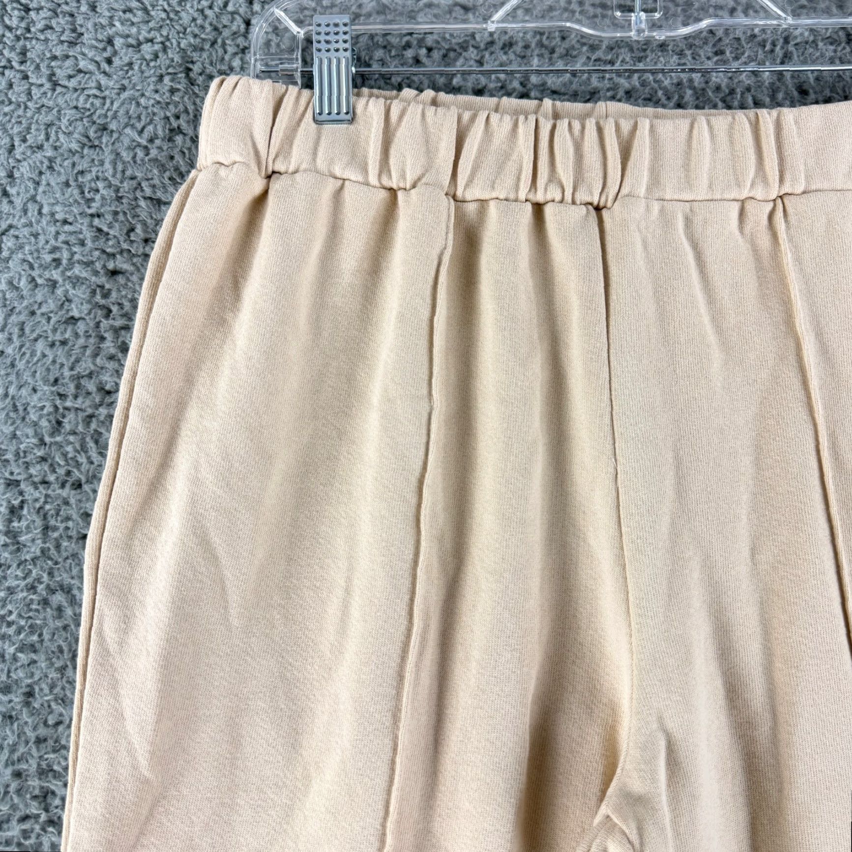 Vintage Foundationals Butterhalf Pin-Tuck Sweatpant Womens Medium Beige Pull On Straight Pants Size 32" / US 10 / IT 46 - 2 Thumbnail