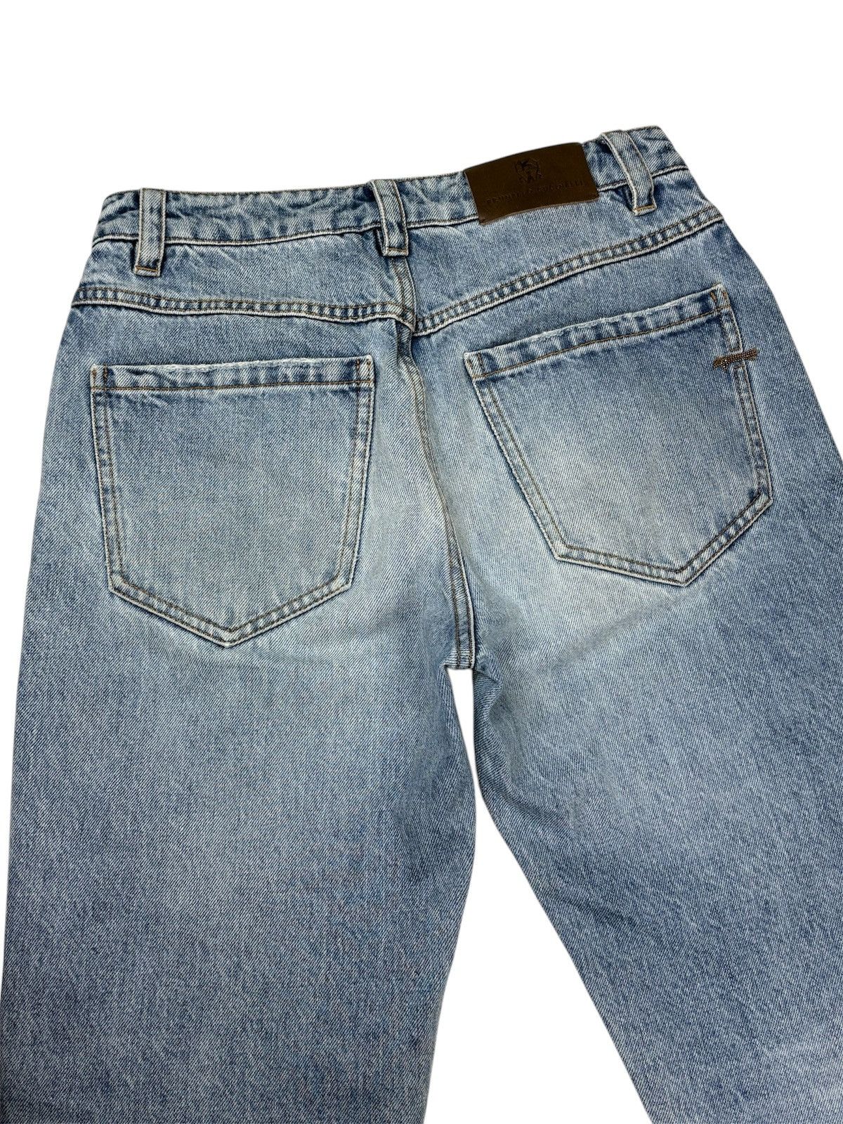 Brunello Cucinelli BRUNELLO CUCINELLI WOMEN STRAIGHT LEG DISTRESSED JEANS IT 38 Size 26" / US 2 / IT 38 - 7 Thumbnail