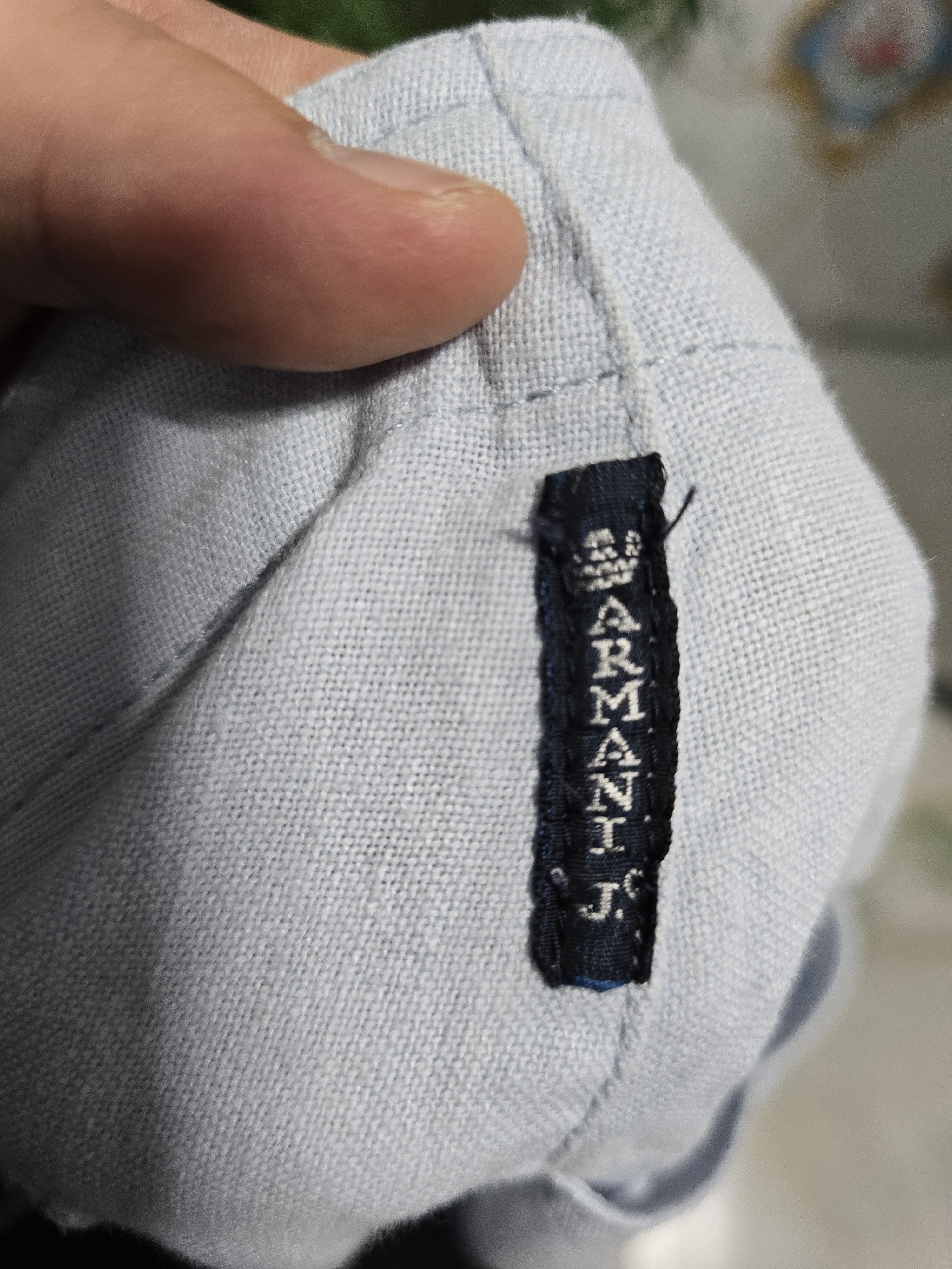 Giorgio Armani × Vintage ARMANI JEANS Vintage Size Medium LINEN EXCELLENT Size 30" / US 8 / IT 44 - 14 Thumbnail