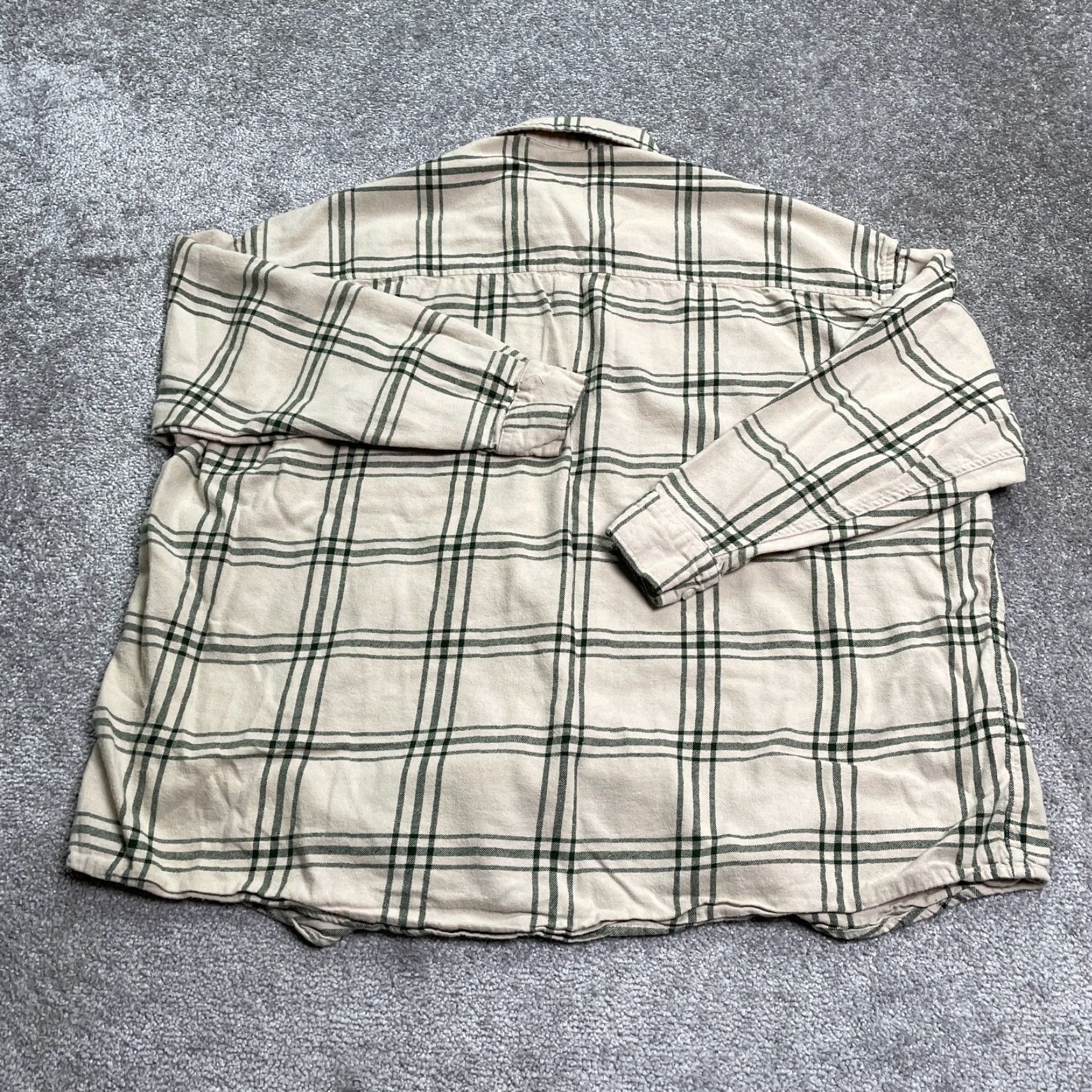 Asos ASOS Shirt Mens Large Brown Check Long Sleeve Button Down Cotton Relaxed Casual Shirt Size US L / EU 52-54 / 3 - 2 Thumbnail