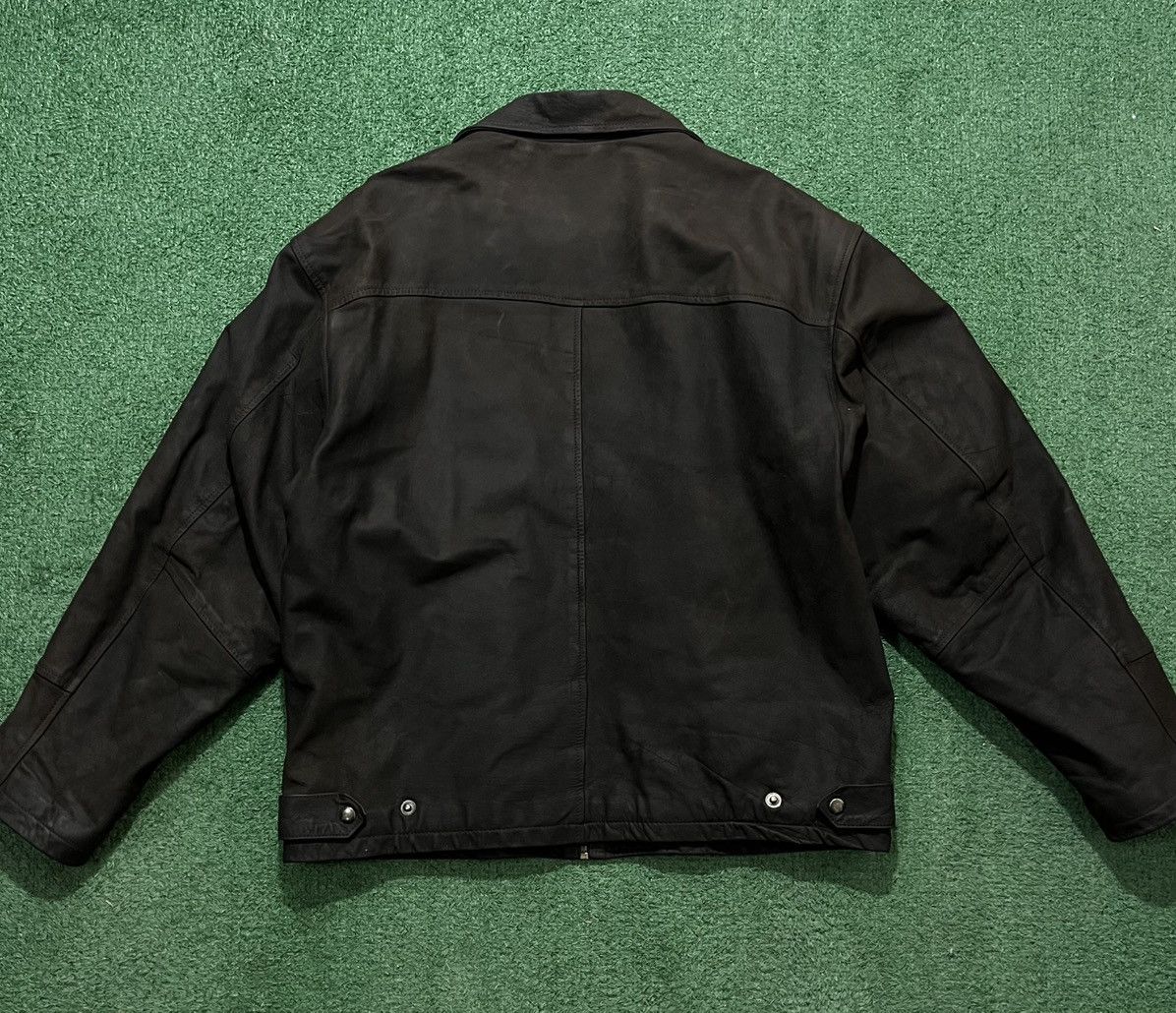Leather × Vintage Real Leather Jacket Vintage Size US L / EU 52-54 / 3 - 2 Thumbnail