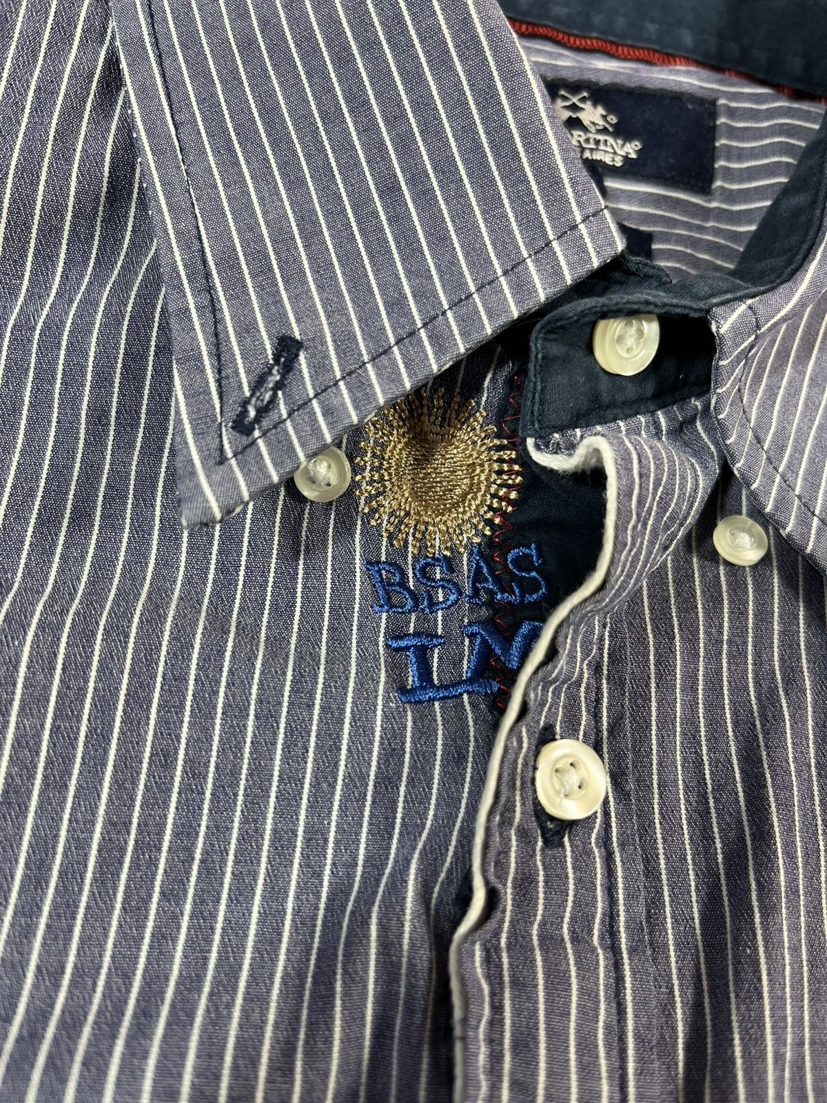 La Martina La Martina Argentina Big Logo Button Up Shirt 👔 Size US XL / EU 56 / 4 - 7 Thumbnail