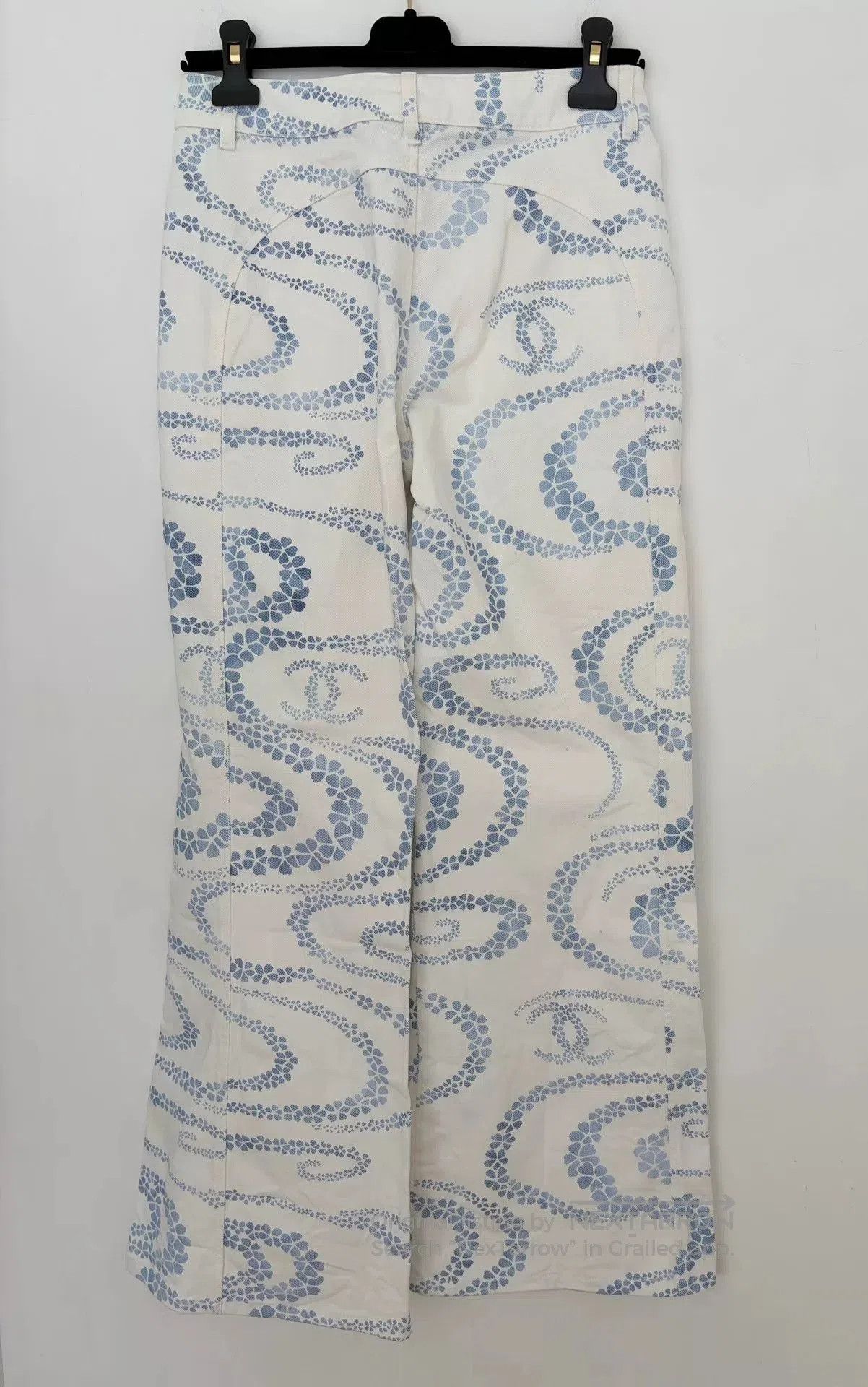 Chanel Chanel 25M Cocobeach White Print Jeans. Size US 36 / EU 52 - 2 Thumbnail