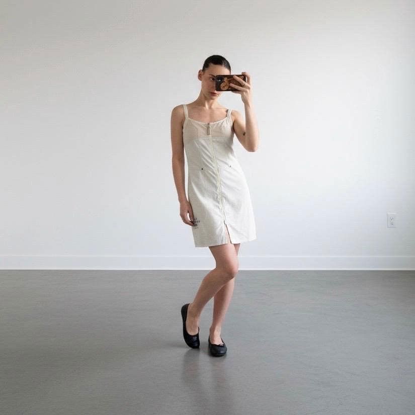 Other The Cop Copine Neutral Zipped Mini Dress Size ONE SIZE - 1 Thumbnail