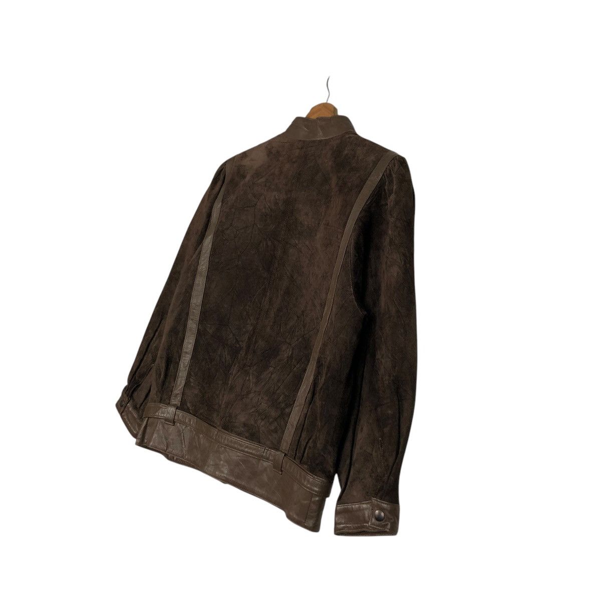 Japanese Brand 🔥VINTAGE BOMBER LEATHER JACKET SOFT HOUSTAN Size US M / EU 48-50 / 2 - 12 Thumbnail