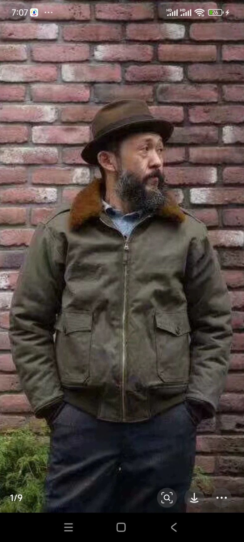 Freewheelers Heavy Weight Cotton Canvas Jacket with Alpaca Lining Size US L / EU 52-54 / 3 - 1 Thumbnail
