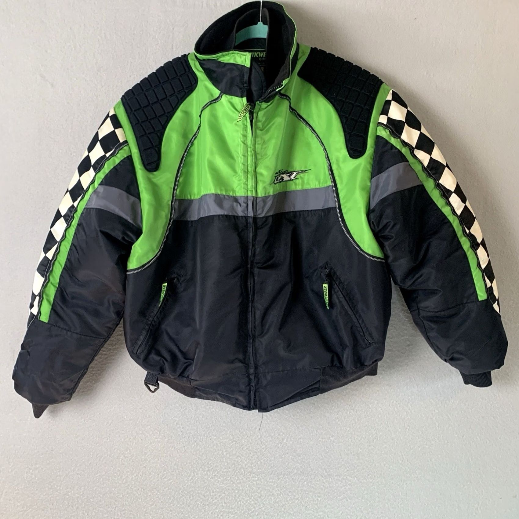 Vintage VINTAGE Arctic Cat Jacket Mens XL Green & Black 2in1 Coat Nitro Thinsulate Snowmobile Hoodie? Size US XL / EU 56 / 4 - 2 Thumbnail