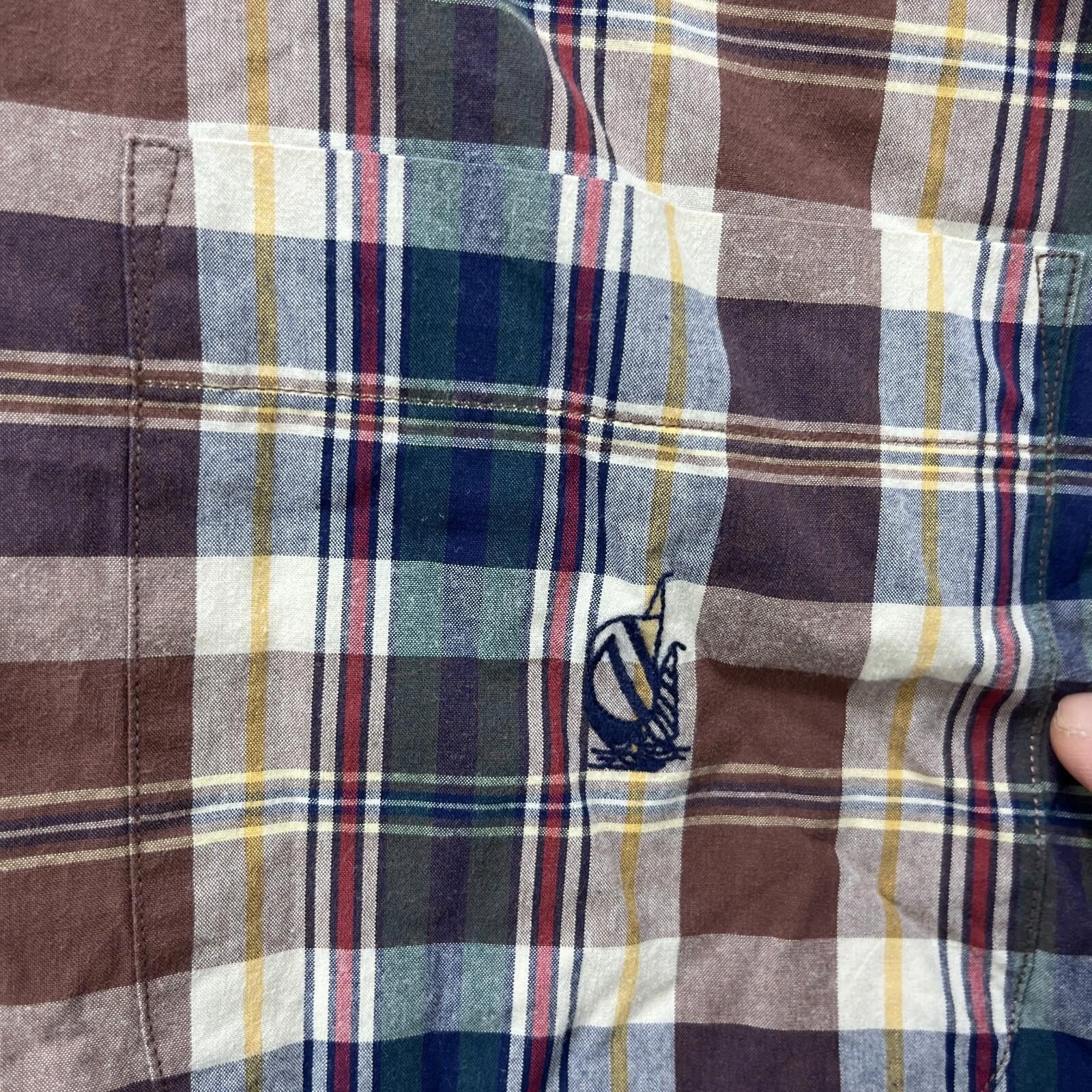 Nautica Vintage 90s Nautica Button Up Shirt Sailboat Large Plaid Size US L / EU 52-54 / 3 - 4 Thumbnail