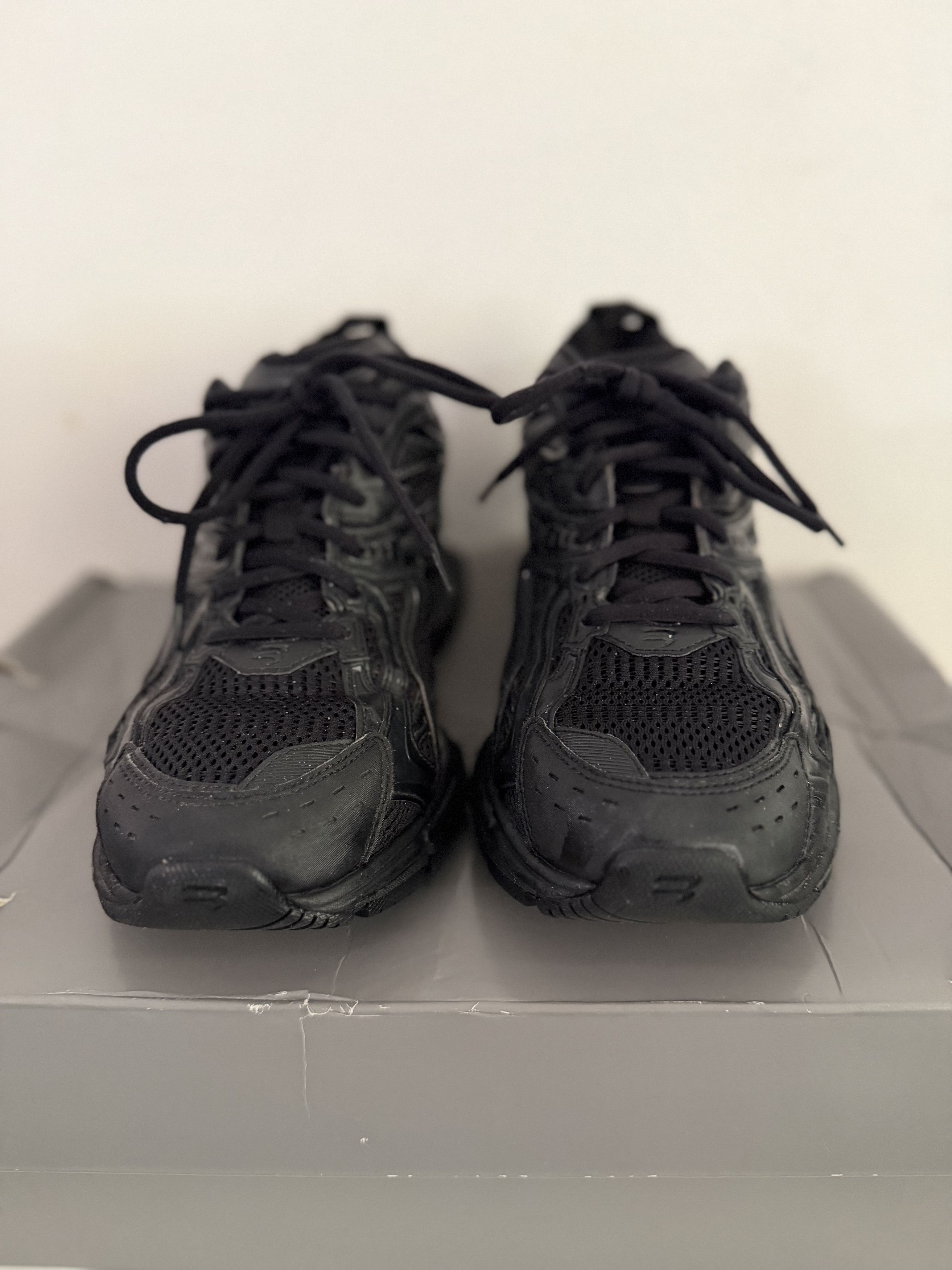 Balenciaga Suspended Heel Black Mesh Sneakers Size US 8 / EU 41 - 4 Thumbnail
