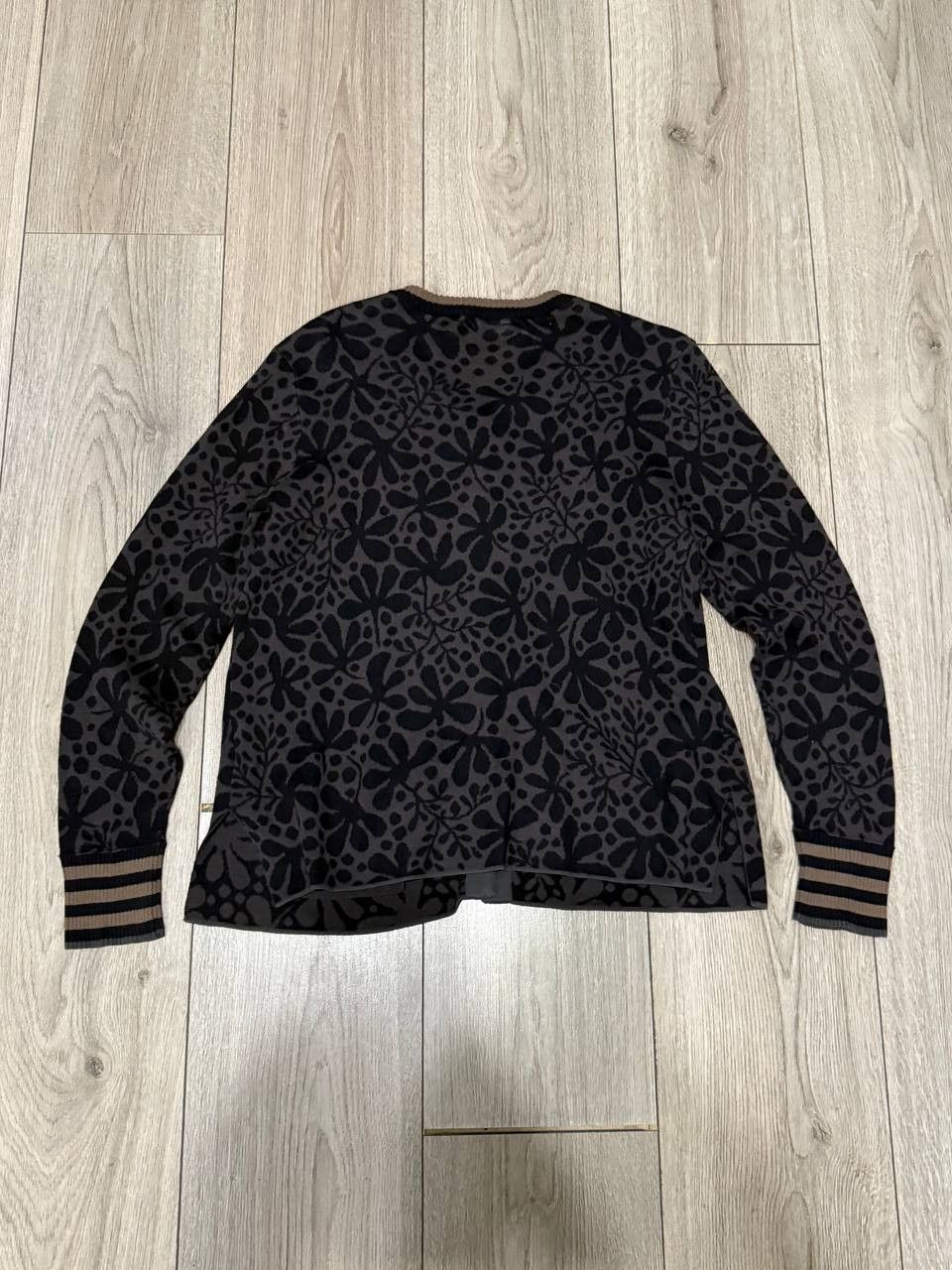 Gudrun Sjoden GUDRUN SJODEN Brown Floral Knit Cardigan Sweater Size S Size S / US 4 / IT 40 - 5 Thumbnail