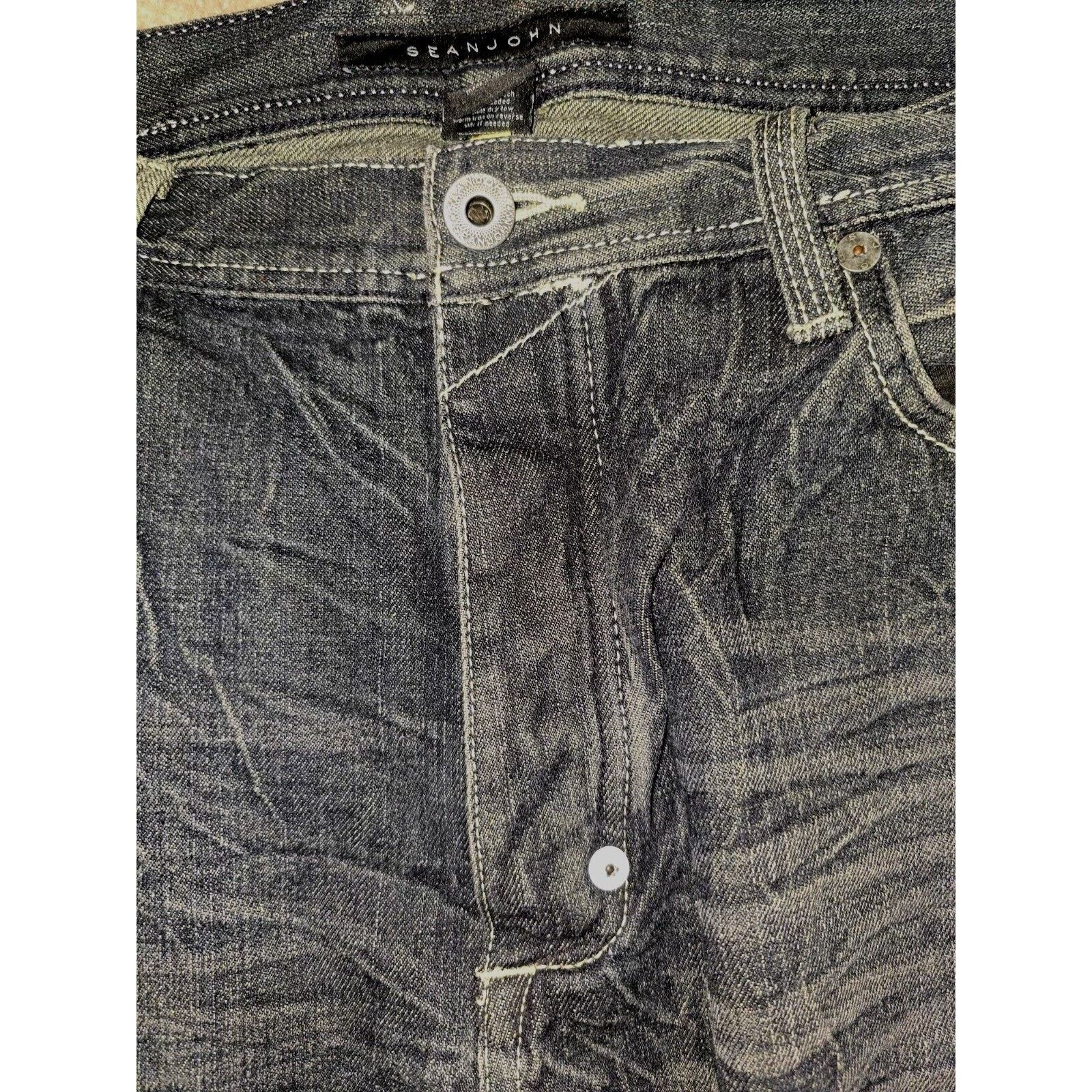 Sean John Vtg Y2K Sean John Jeans Mens 38x32 Blue Relaxed Fit Wide Leg Size US 38 / EU 54 - 3 Thumbnail